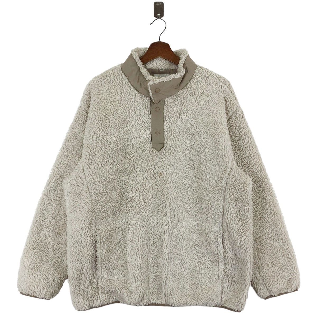 DESIGNER WHITE MOUNTAINEERING UNIQLO SHERPA FLEECE SWEATER