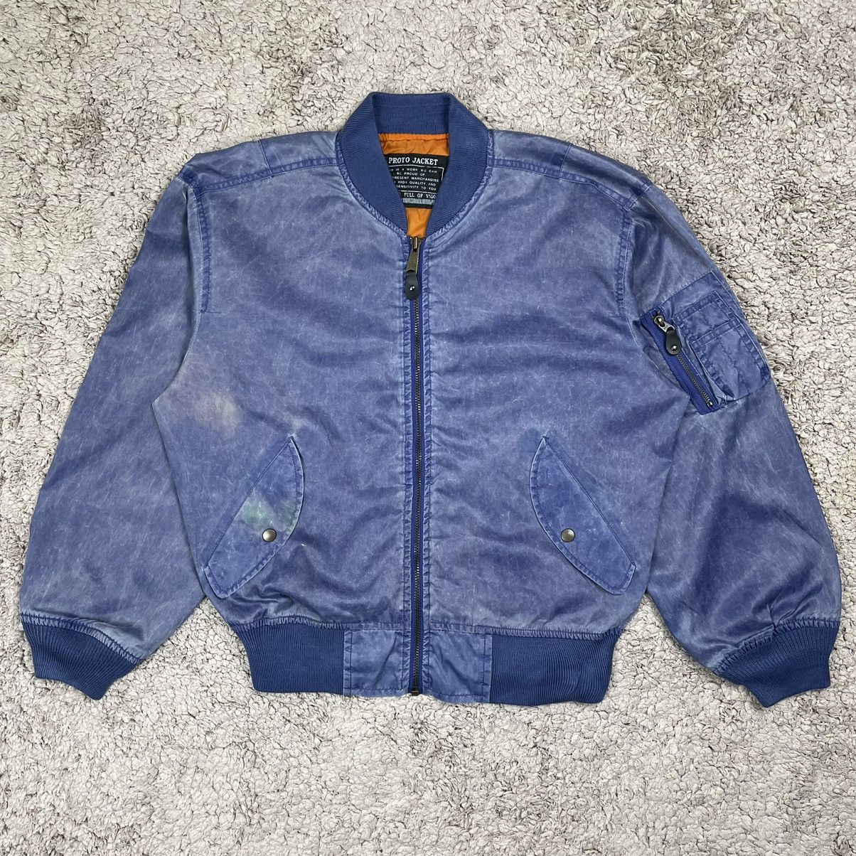 Japanese Brand × Vintage Vintage Faded Japan Bomber Jacket Size US M / EU 48-50 / 2 - 1 Thumbnail
