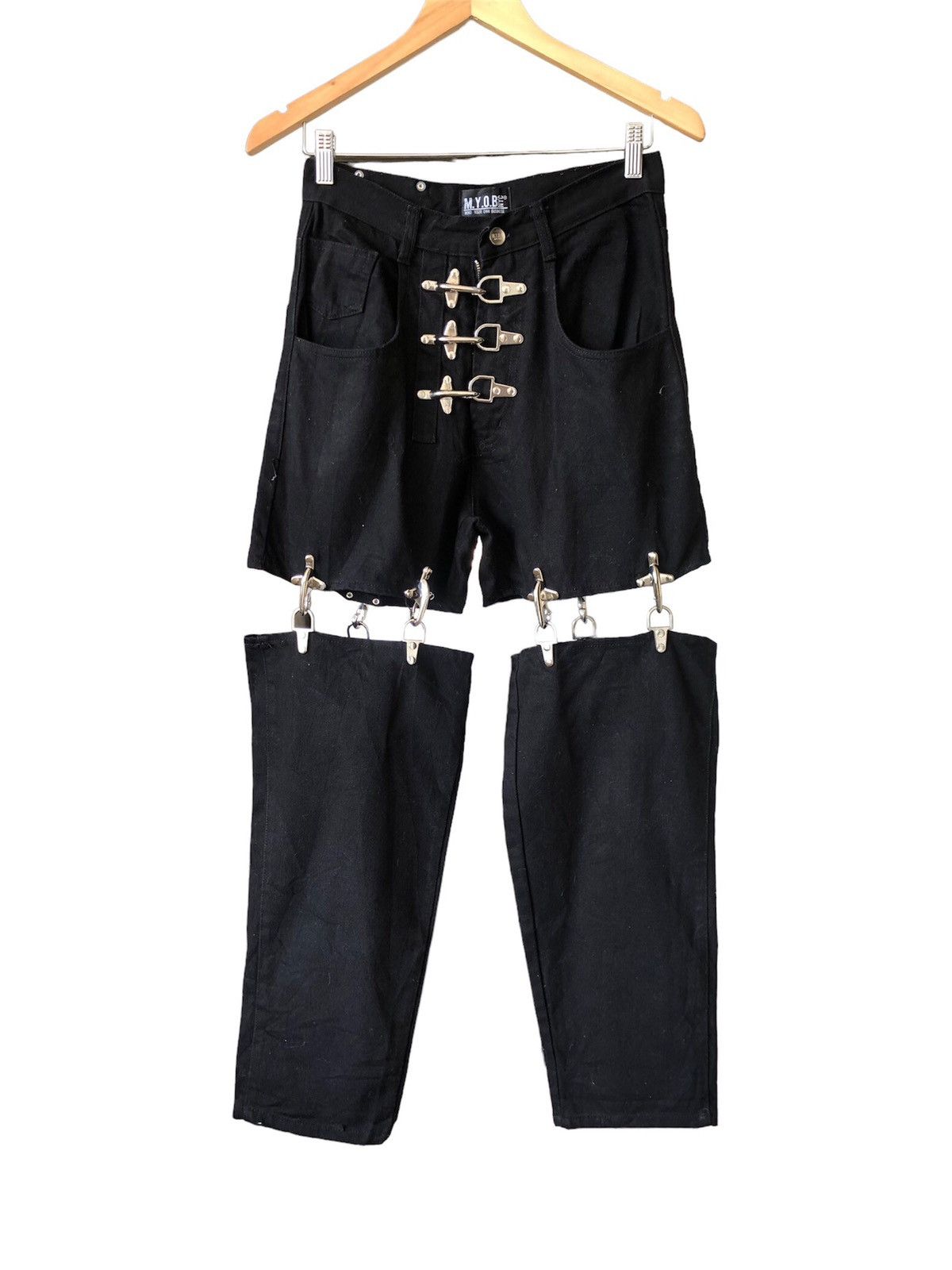 If Six Was Nine Rare❗️M.Y.O.B Nyc Seditionaries Bondage Punk Denim Size US 27 - 5 Thumbnail