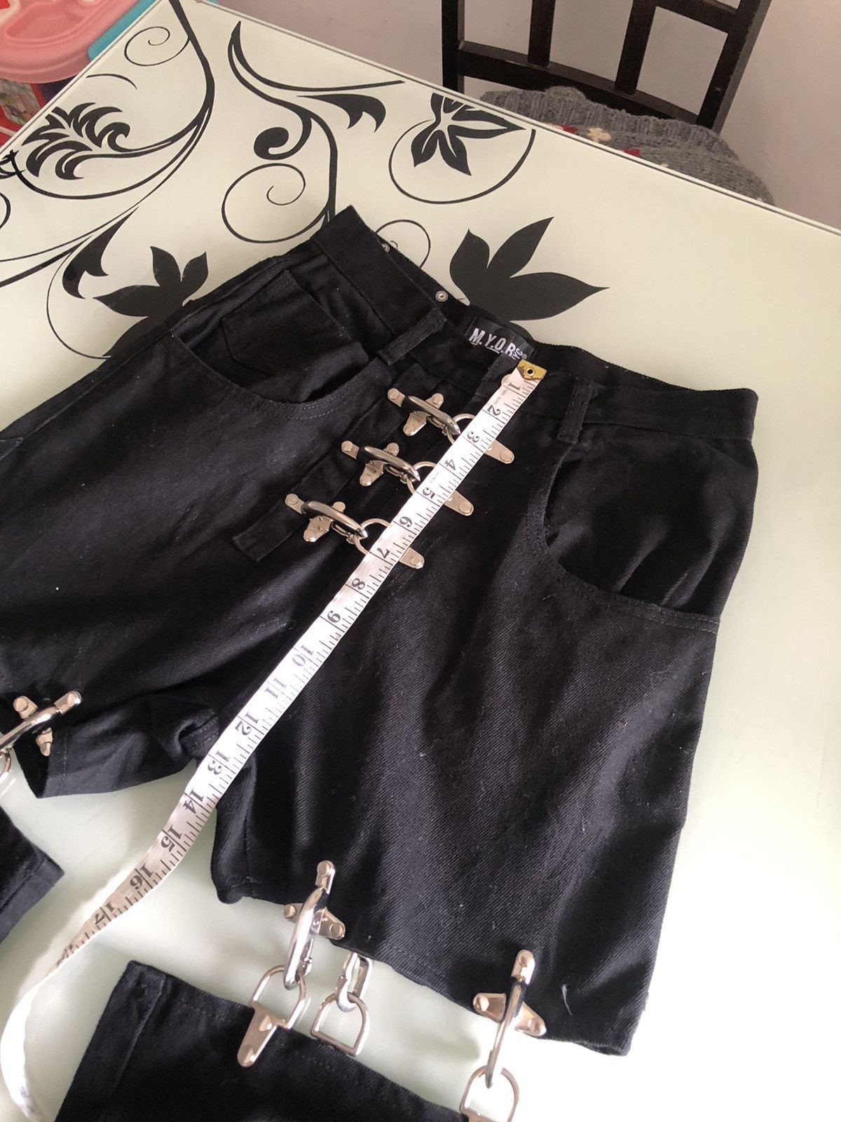 If Six Was Nine Rare❗️M.Y.O.B Nyc Seditionaries Bondage Punk Denim Size US 27 - 21 Thumbnail