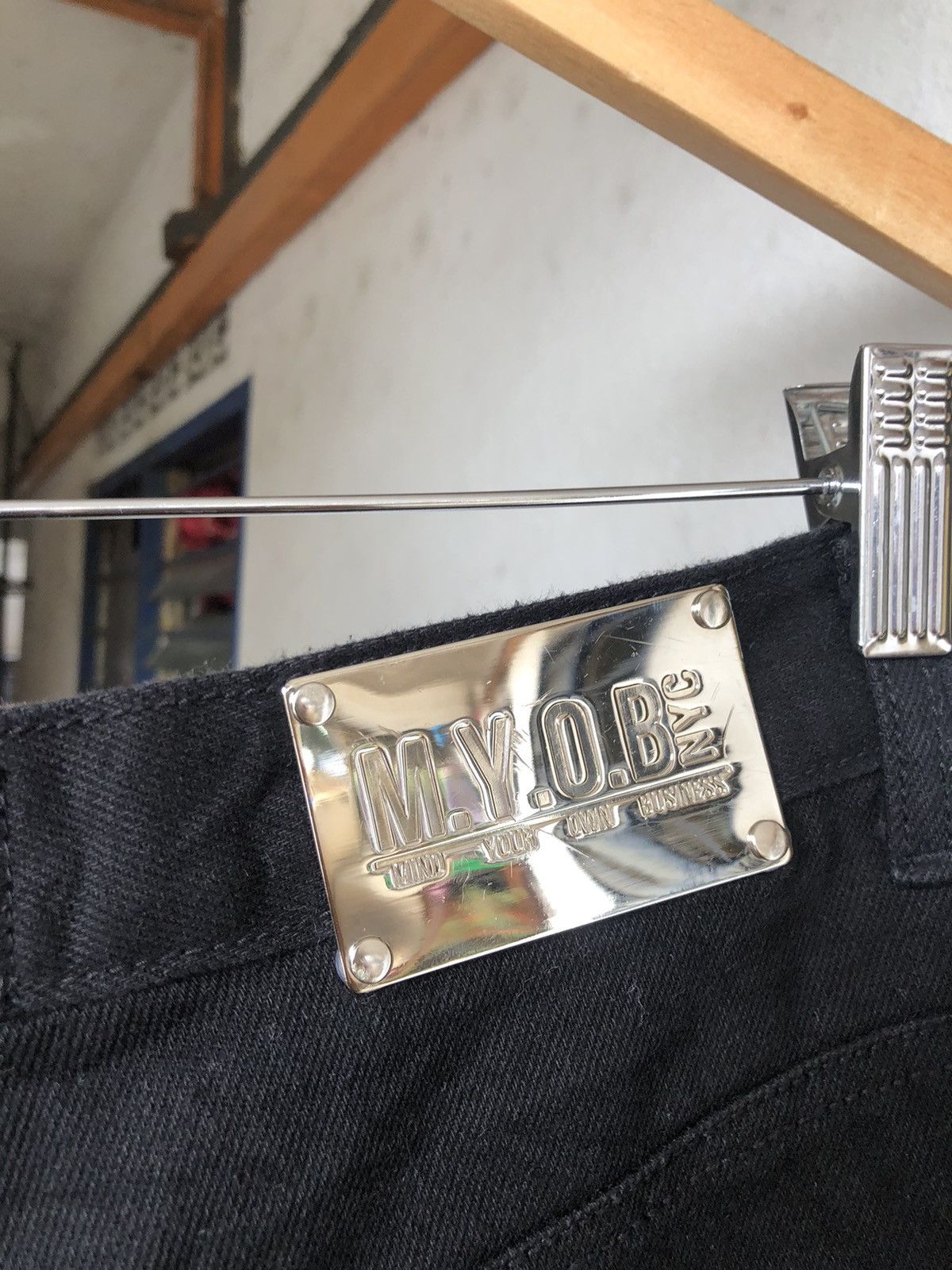 If Six Was Nine Rare❗️M.Y.O.B Nyc Seditionaries Bondage Punk Denim Size US 27 - 12 Thumbnail