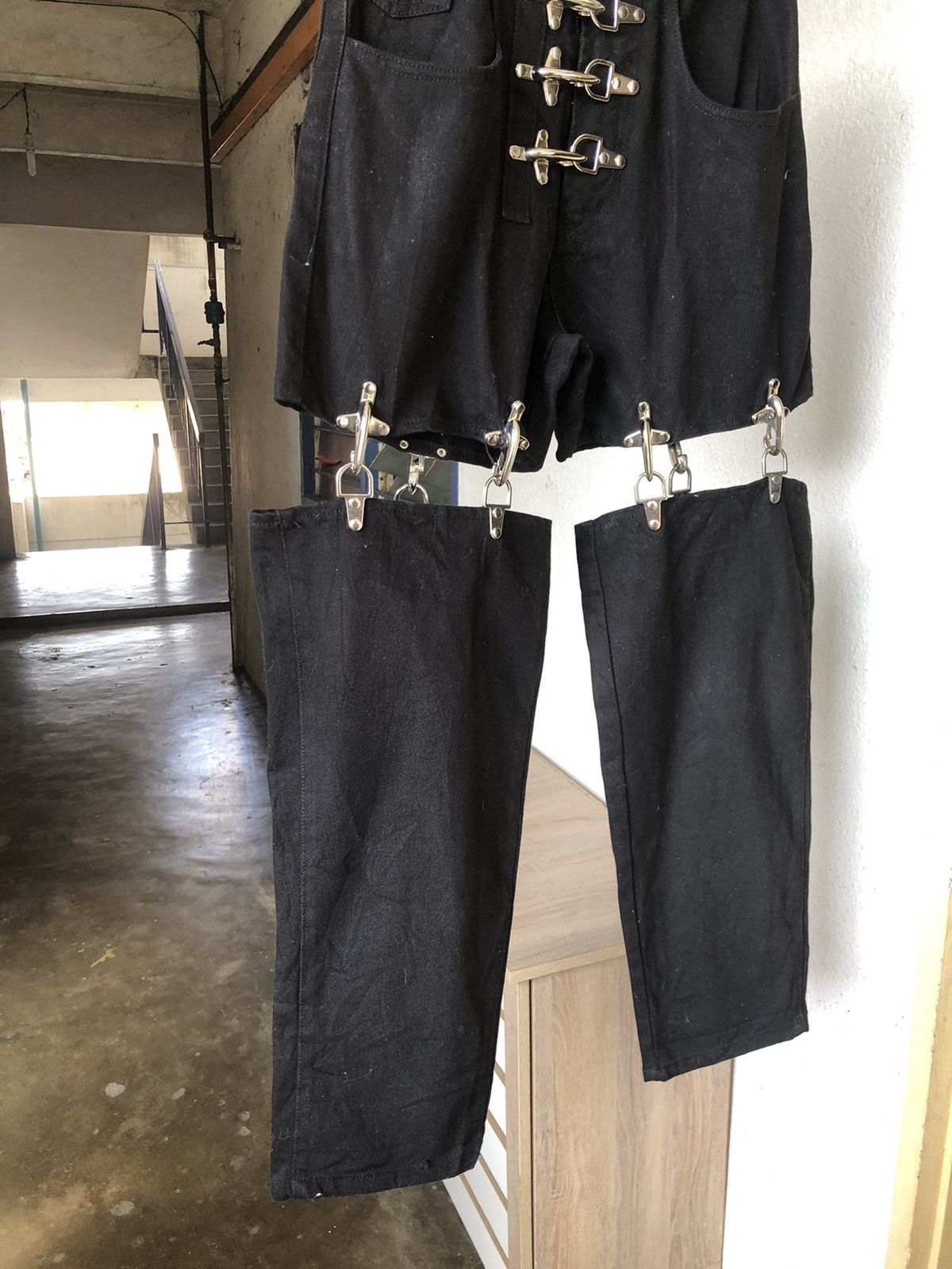 If Six Was Nine Rare❗️M.Y.O.B Nyc Seditionaries Bondage Punk Denim Size US 27 - 6 Thumbnail
