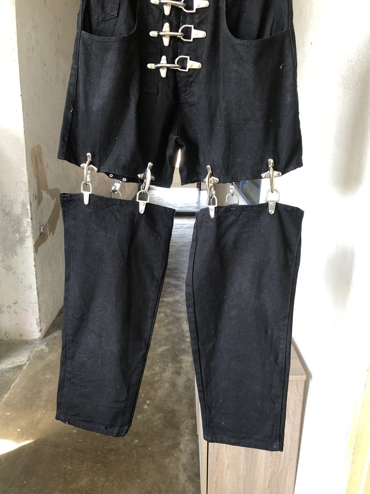 If Six Was Nine Rare❗️M.Y.O.B Nyc Seditionaries Bondage Punk Denim Size US 27 - 4 Thumbnail