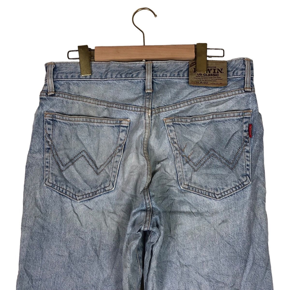 Edwin Vintage EDWIN US CLASSIC Distressed Denim Size US 33 - 6 Thumbnail