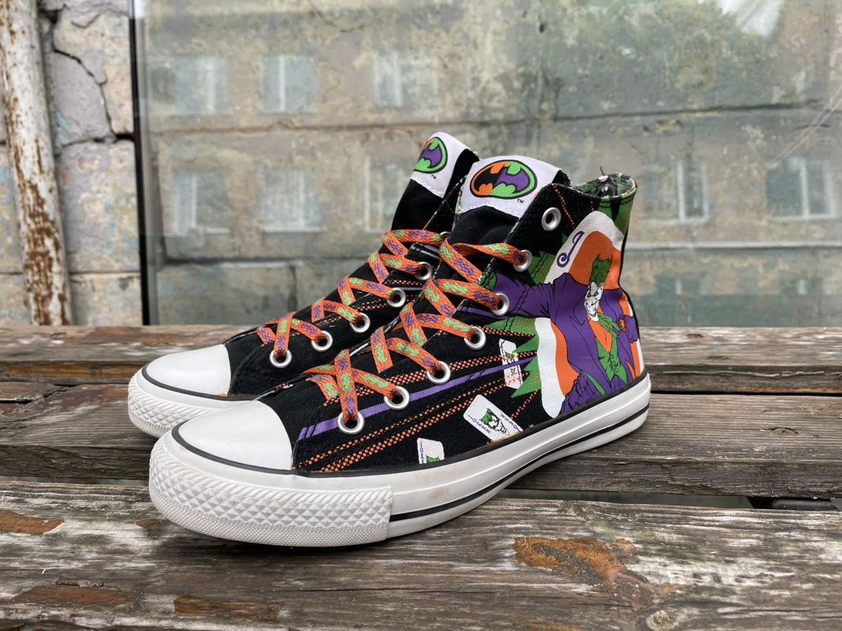 Batman Converse Dc Comics Rare CONVERSE Batman Joker Cotton Sneaker Ked Shoes Size 39 Grailed