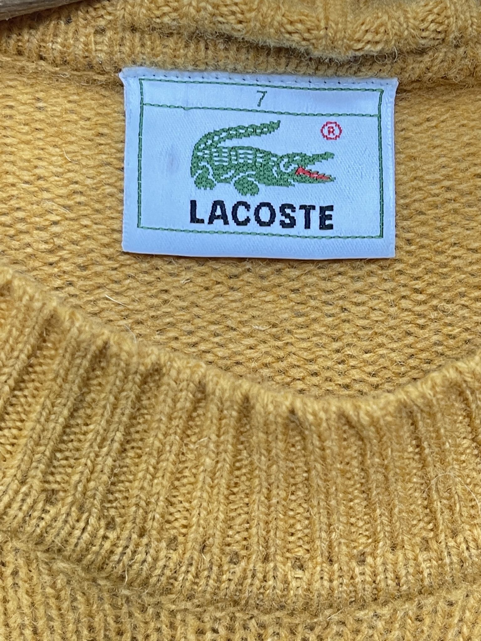 Lacoste 🔥 vintage heavy sweater wool lacoste size xl Size US XL / EU 56 / 4 - 4 Thumbnail