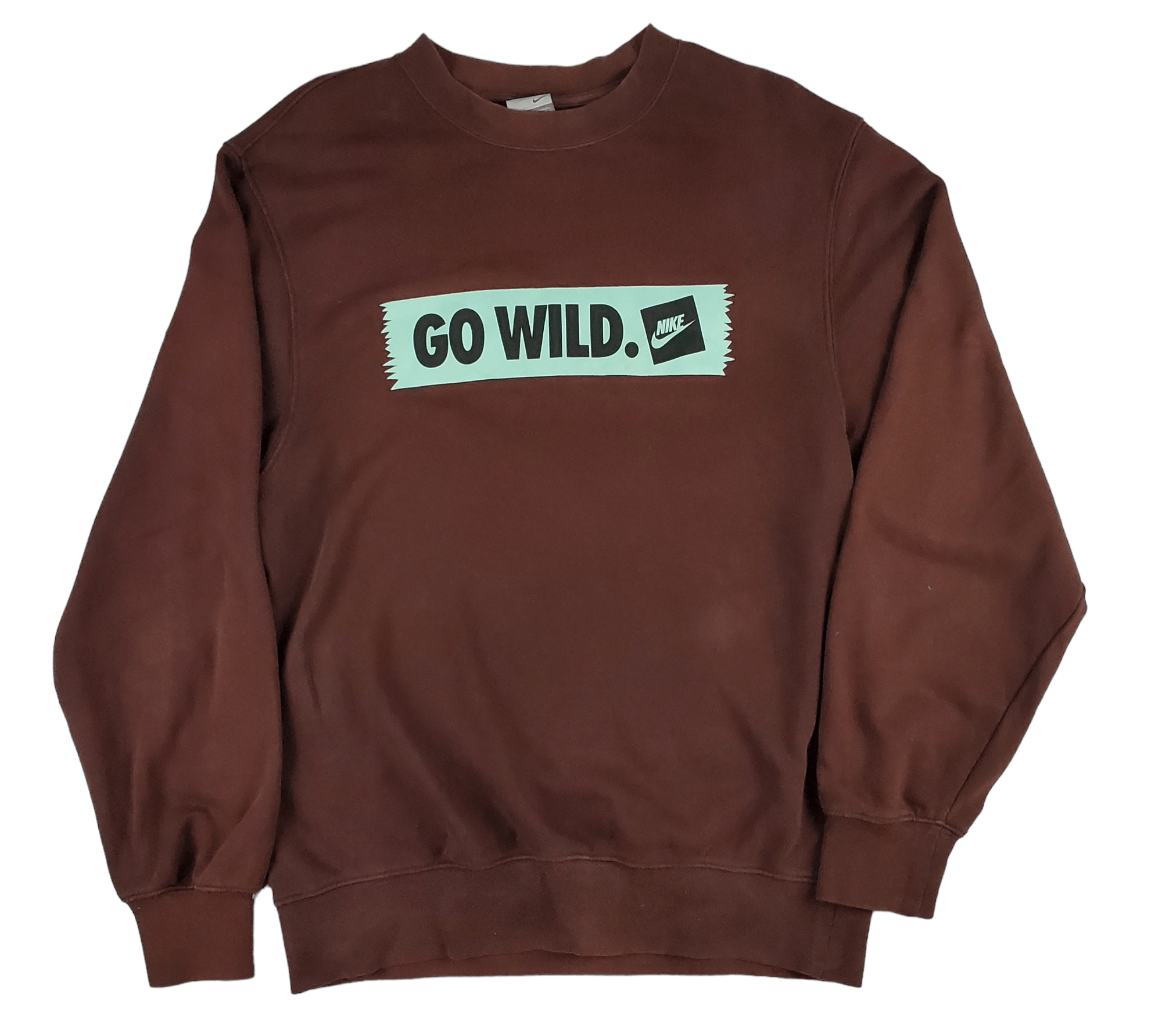 Nike × Vintage Vintage Nike Go Wild Brown Size US M / EU 48-50 / 2 - 1 Thumbnail