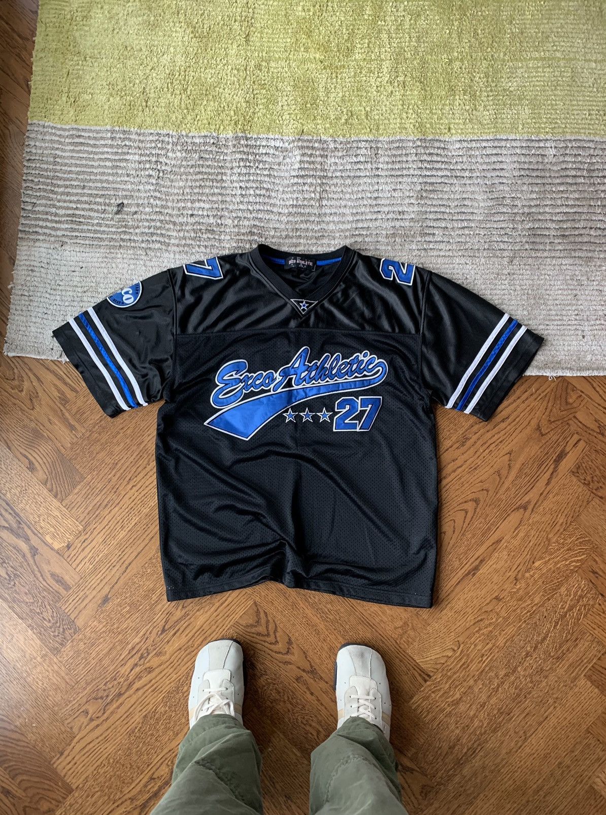 Vintage 2000s EXCO Athletics Shiny Y2K Rave Mesh Jersey | Grailed