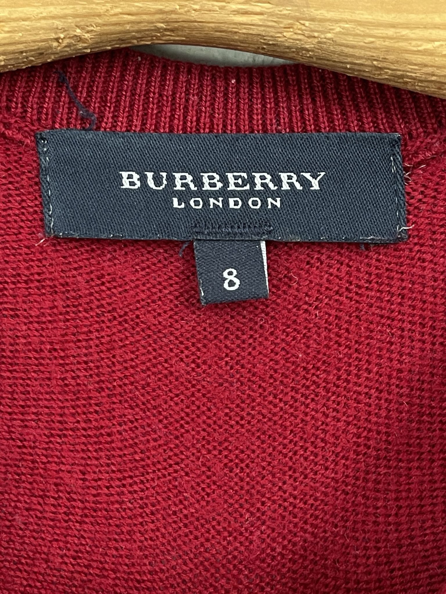 Burberry 🔥wool jumper sweater Burberry burgundy size xl wool Size US XL / EU 56 / 4 - 6 Thumbnail