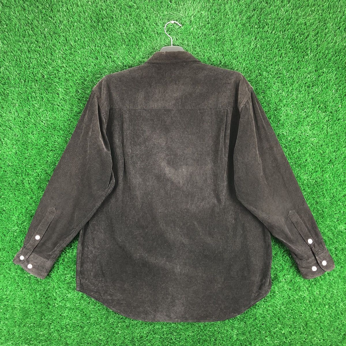Kansai Yamamoto Vintage Corduroy Dark Brown Shirt by Kansai Jeans Size US M / EU 48-50 / 2 - 4 Thumbnail