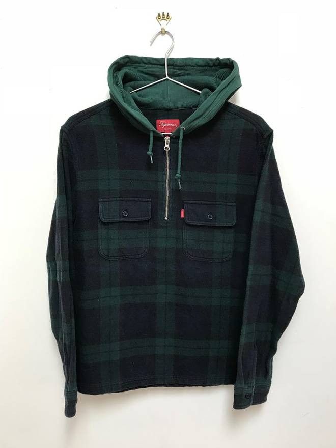 Supreme Supreme Plaid Quarterzip Flannel Green Size US S / EU 44-46 / 1 - 1 Thumbnail