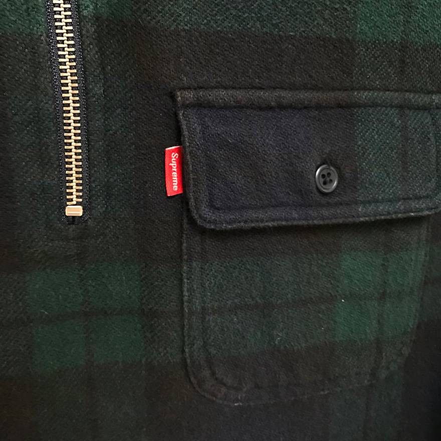 Supreme Supreme Plaid Quarterzip Flannel Green Size US S / EU 44-46 / 1 - 2 Thumbnail