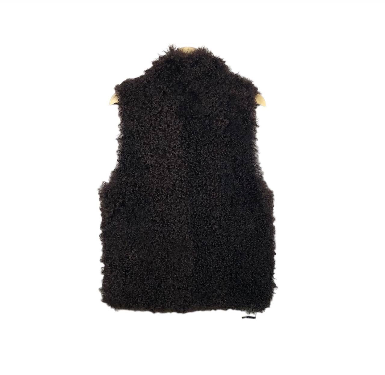 Designer × Japanese Brand Hype Lotail Mohair Brown Reversible Vest Jacket Size US M / EU 48-50 / 2 - 2 Thumbnail