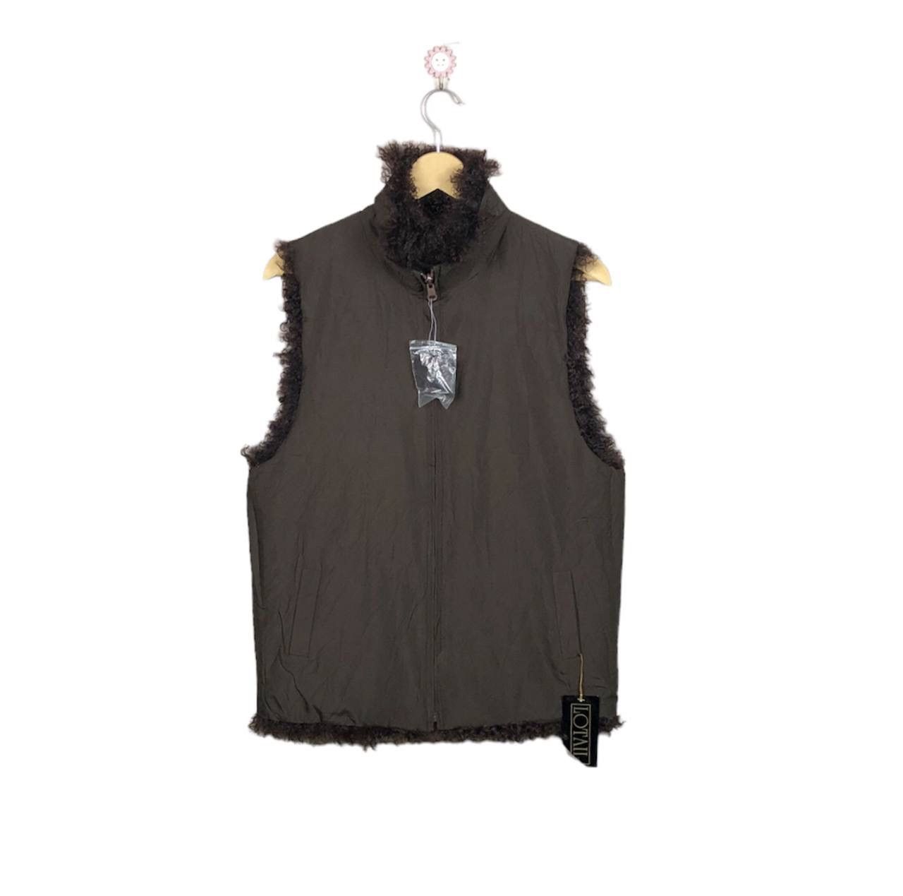 Designer × Japanese Brand Hype Lotail Mohair Brown Reversible Vest Jacket Size US M / EU 48-50 / 2 - 3 Thumbnail