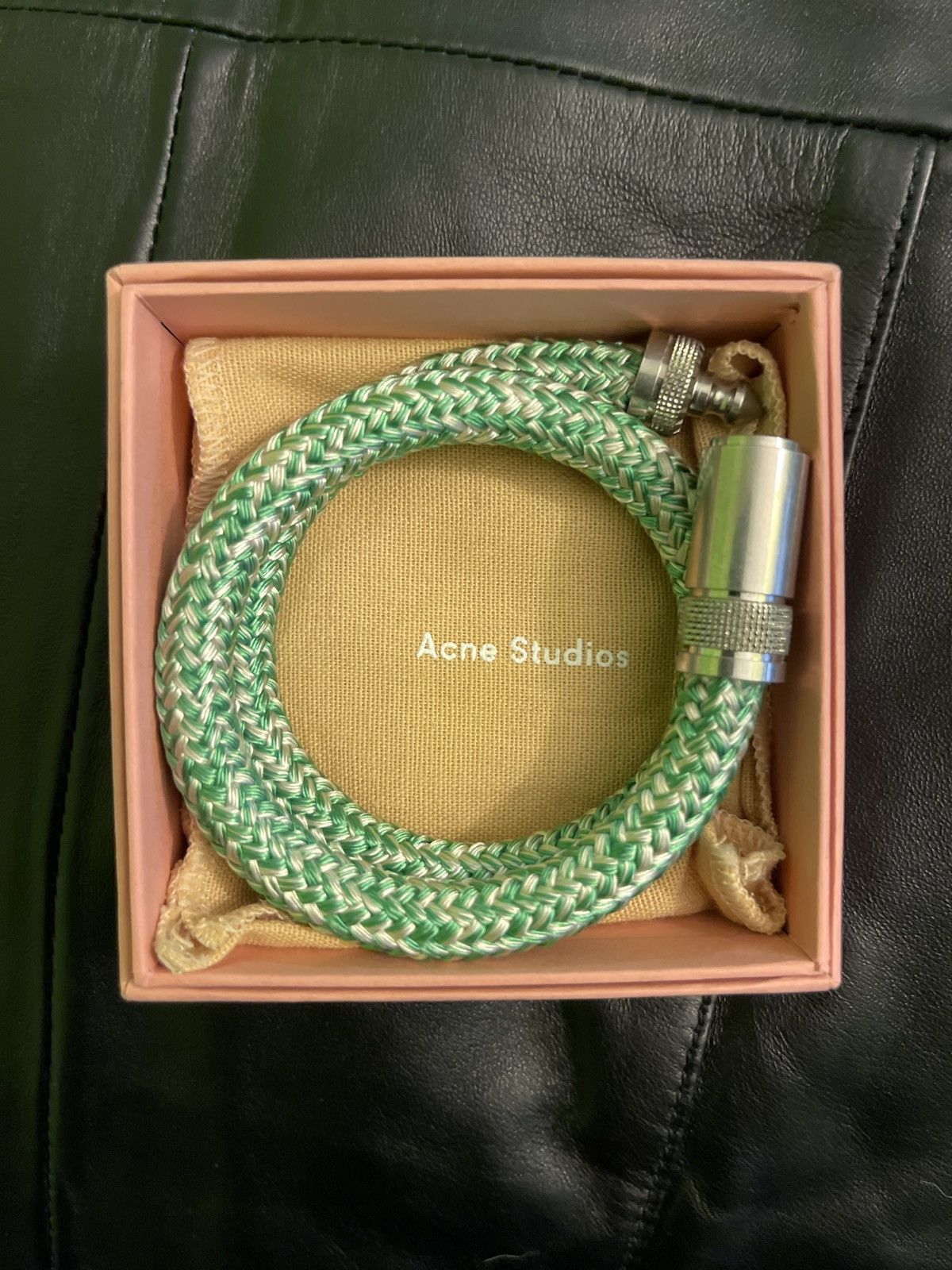 Acne Studios Final Drop NWT Aux Jack Braided Choker Necklace Size ONE SIZE - 4 Thumbnail