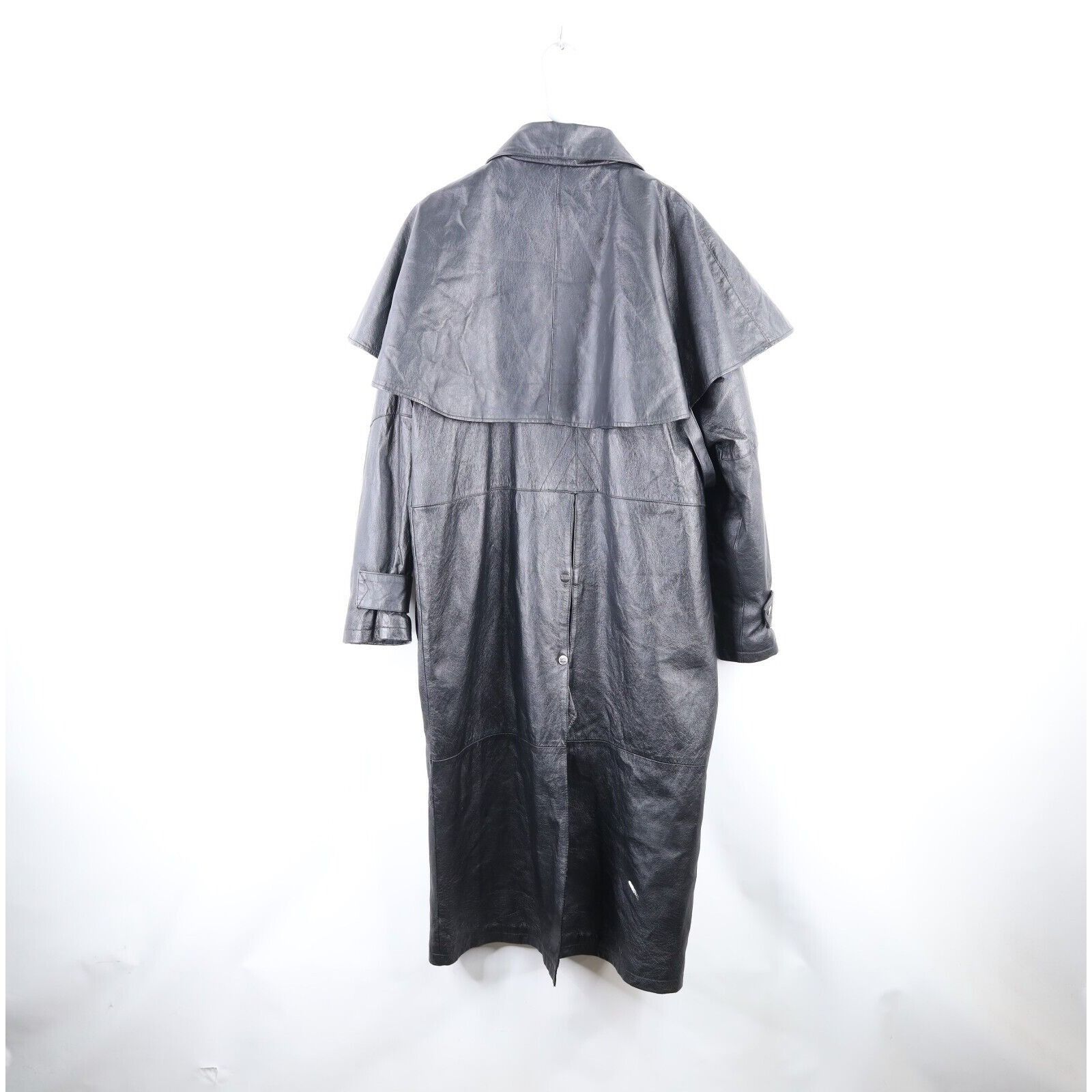 Vintage Vintage 90s Streetwear Grunge Goth EDM Leather Coat Jacket Size US S / EU 44-46 / 1 - 11 Thumbnail
