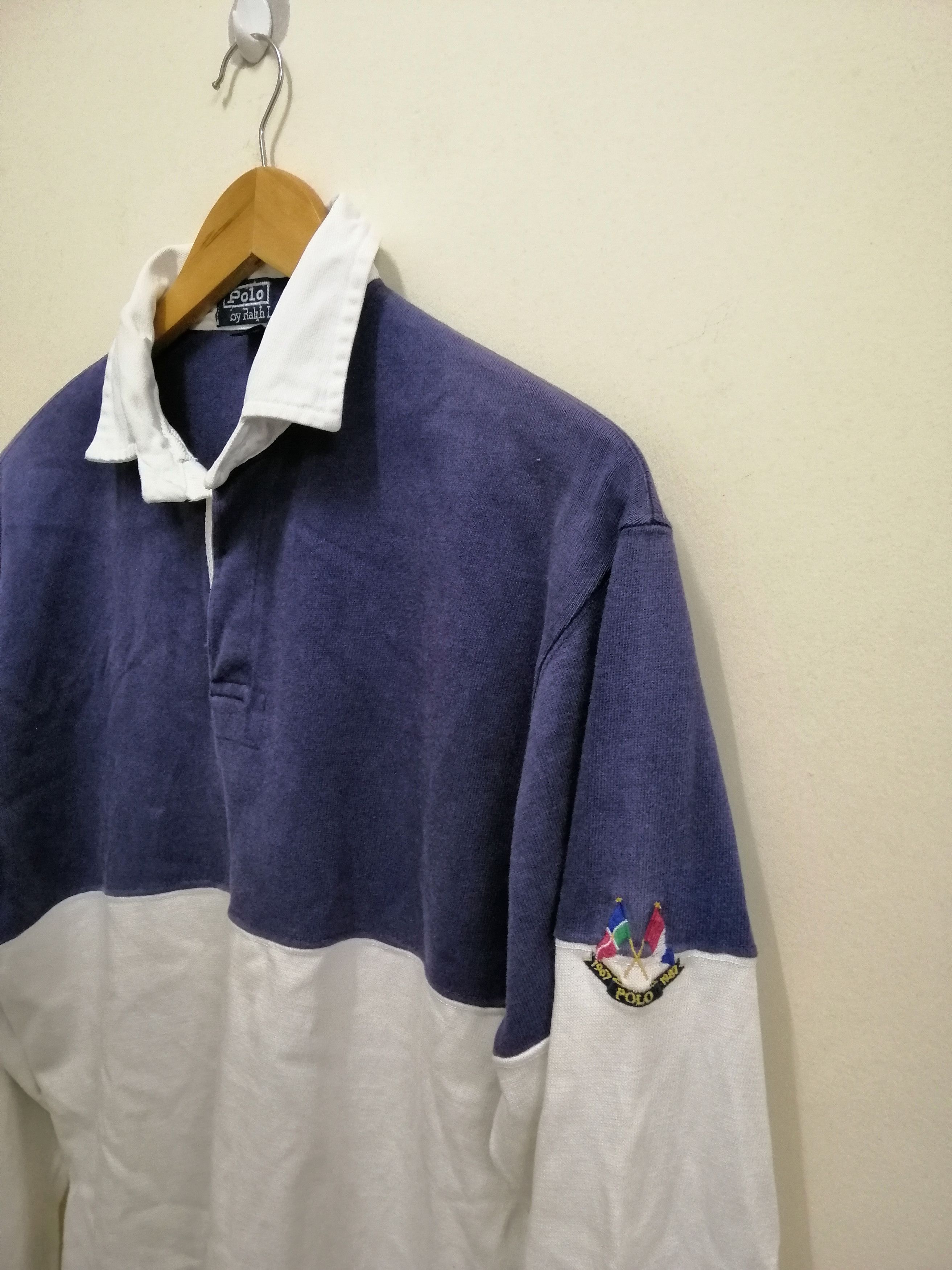 Polo Ralph Lauren Vintage polo ralph lauren cross flag rugby shirt Size US L / EU 52-54 / 3 - 3 Thumbnail