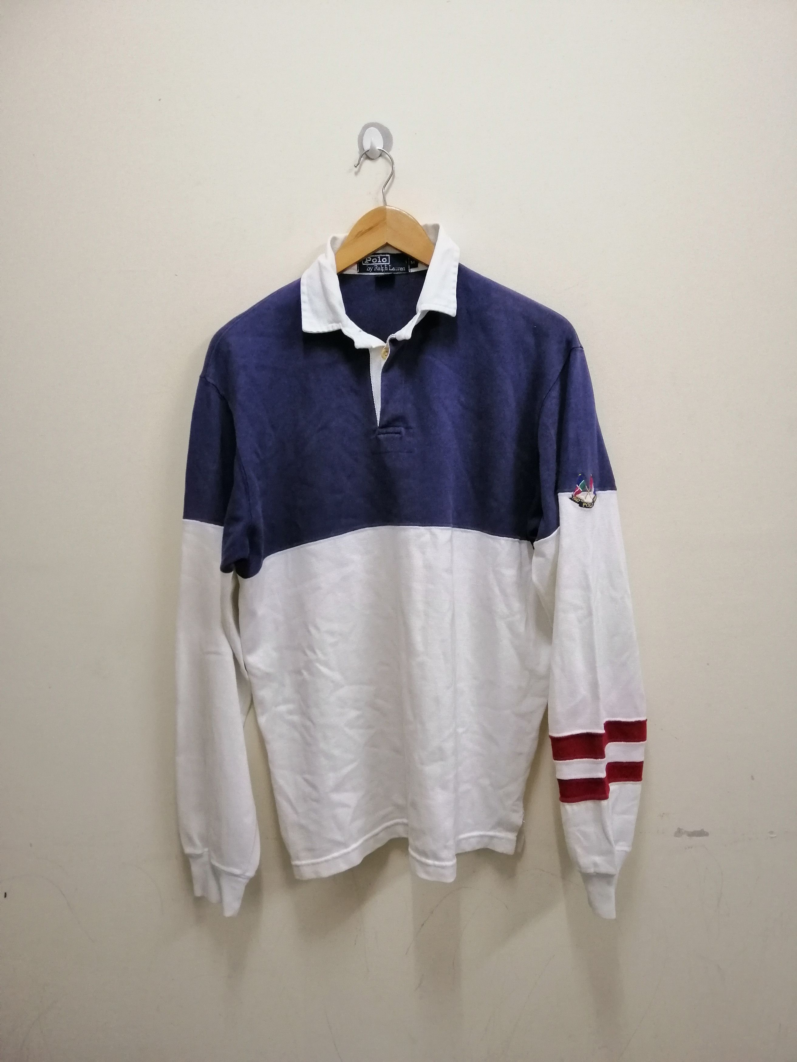 Polo Ralph Lauren Vintage polo ralph lauren cross flag rugby shirt Size US L / EU 52-54 / 3 - 1 Thumbnail