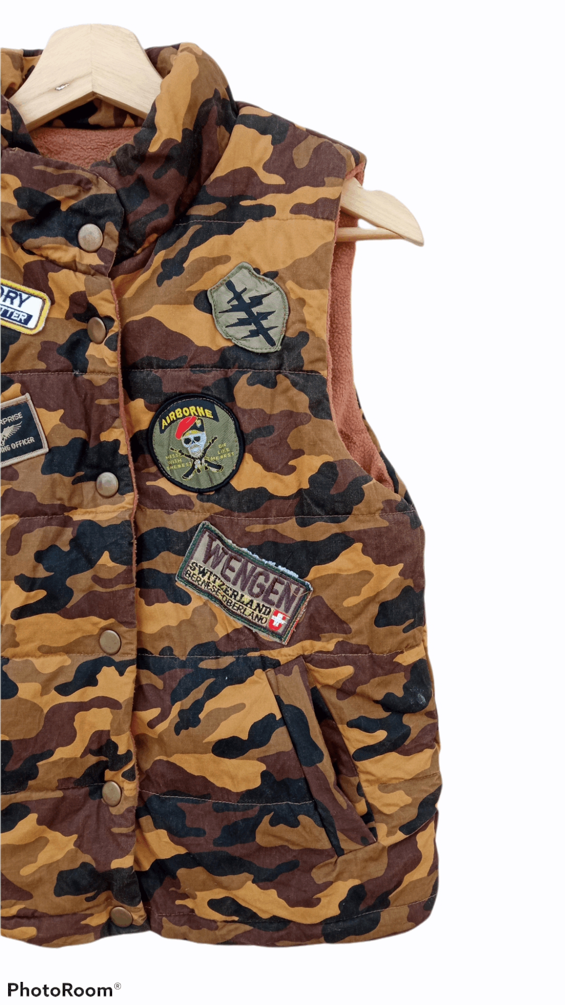 Abercrombie & Fitch × Japanese Brand × Vintage 🔥🔥A&F Abercrombie & Fitch Camo Sweater Vest Jacket Size US S / EU 44-46 / 1 - 4 Thumbnail