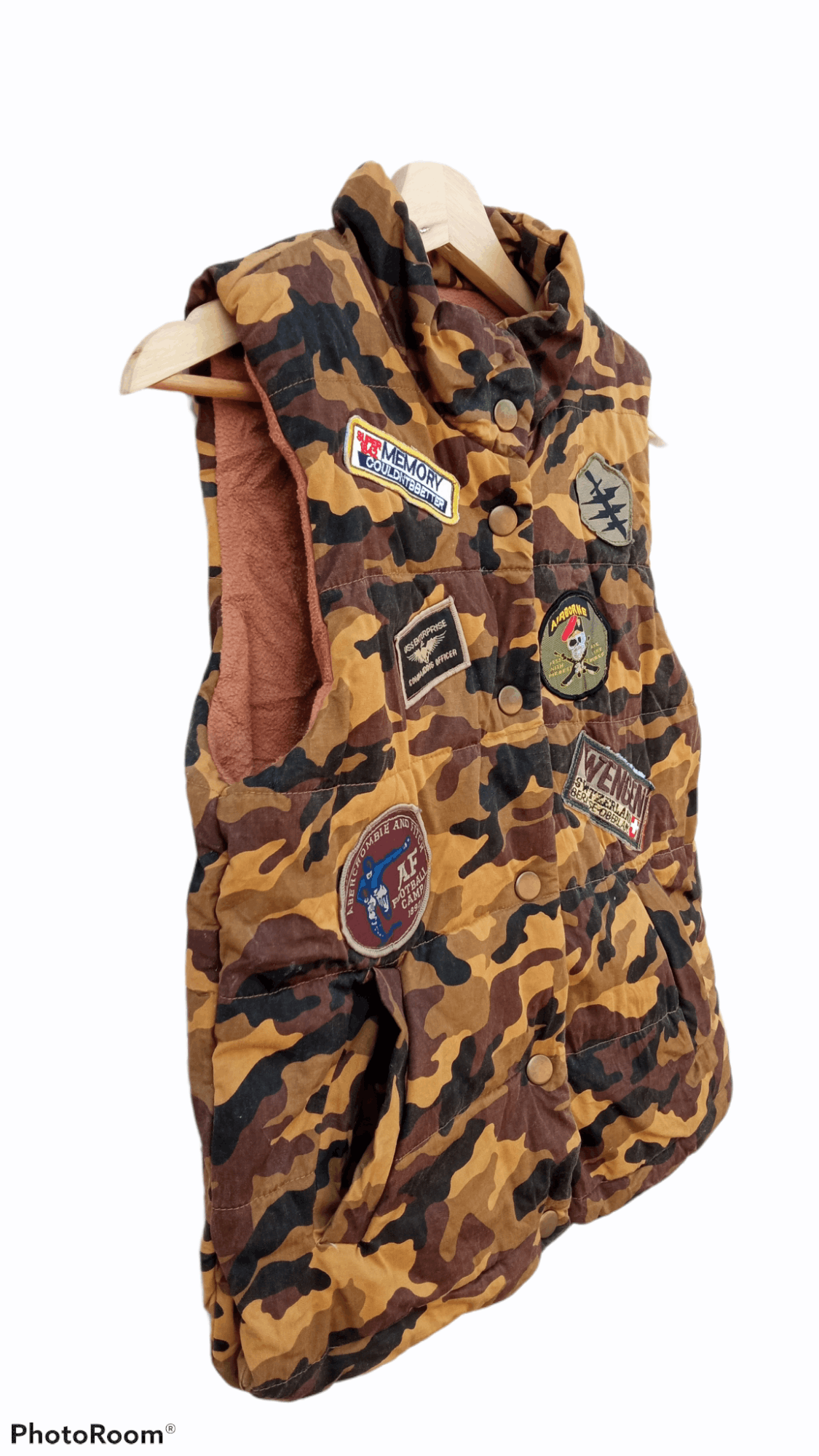 Abercrombie & Fitch × Japanese Brand × Vintage 🔥🔥A&F Abercrombie & Fitch Camo Sweater Vest Jacket Size US S / EU 44-46 / 1 - 12 Thumbnail