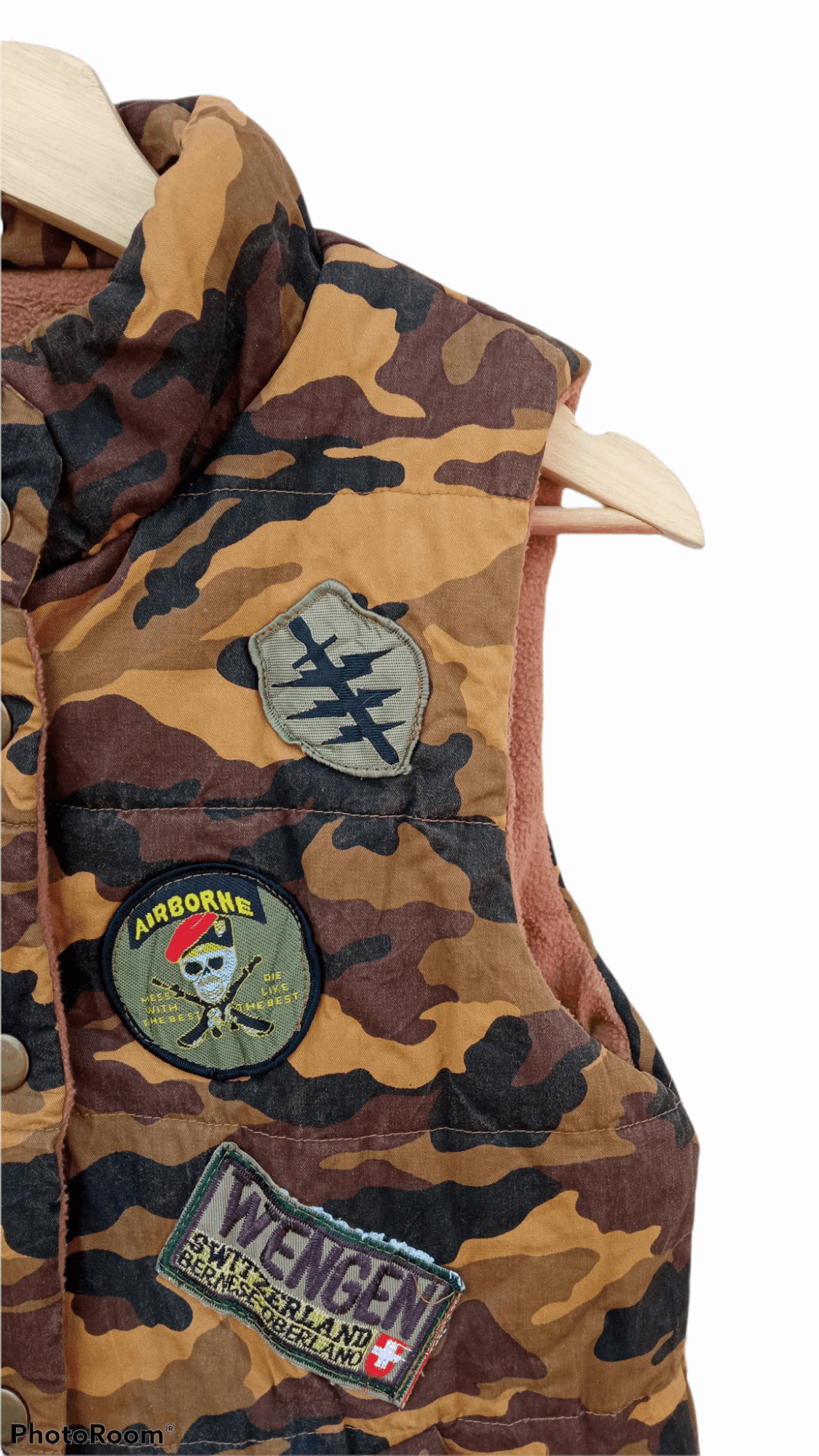 Abercrombie & Fitch × Japanese Brand × Vintage 🔥🔥A&F Abercrombie & Fitch Camo Sweater Vest Jacket Size US S / EU 44-46 / 1 - 8 Thumbnail