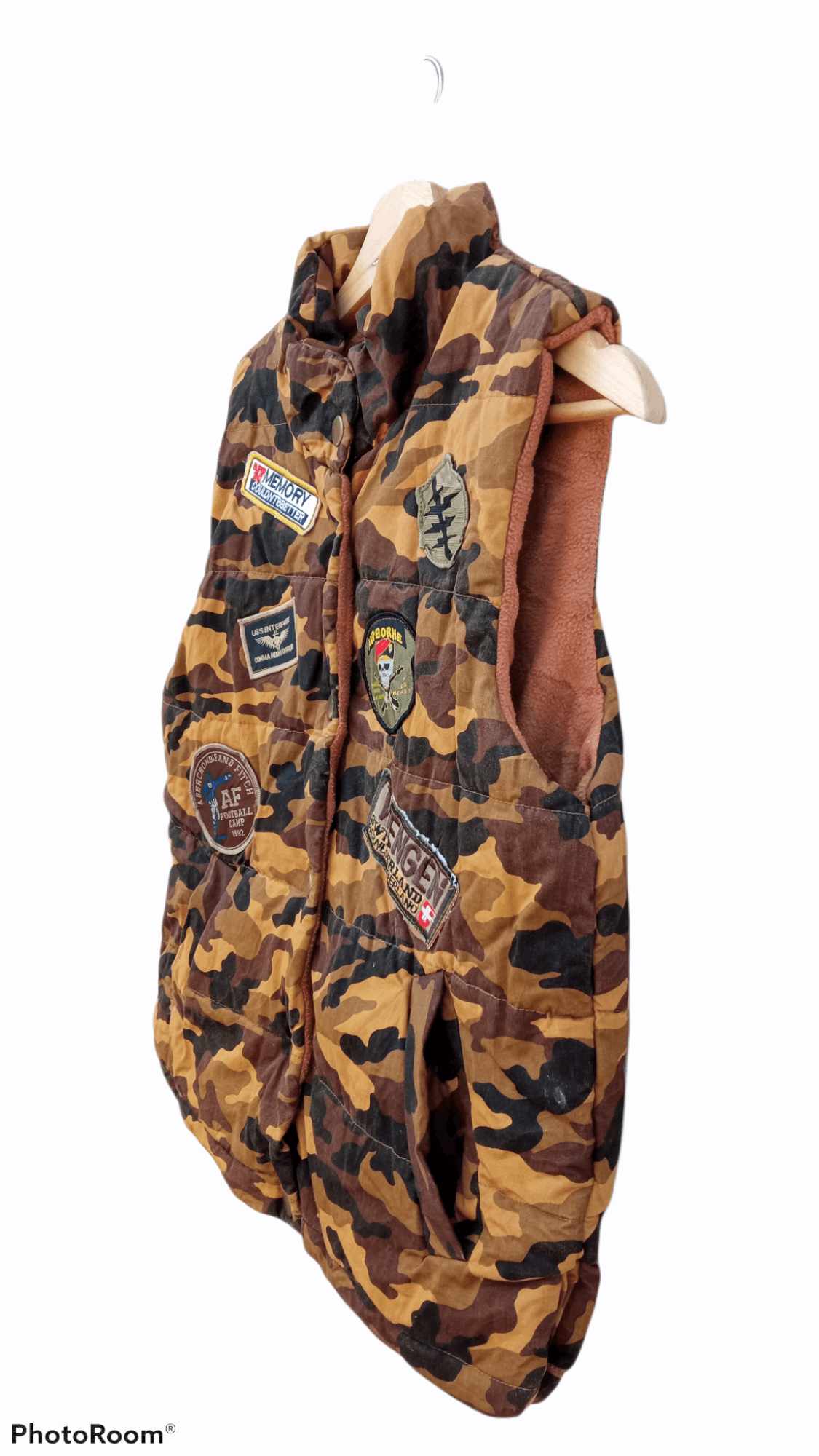Abercrombie & Fitch × Japanese Brand × Vintage 🔥🔥A&F Abercrombie & Fitch Camo Sweater Vest Jacket Size US S / EU 44-46 / 1 - 13 Thumbnail