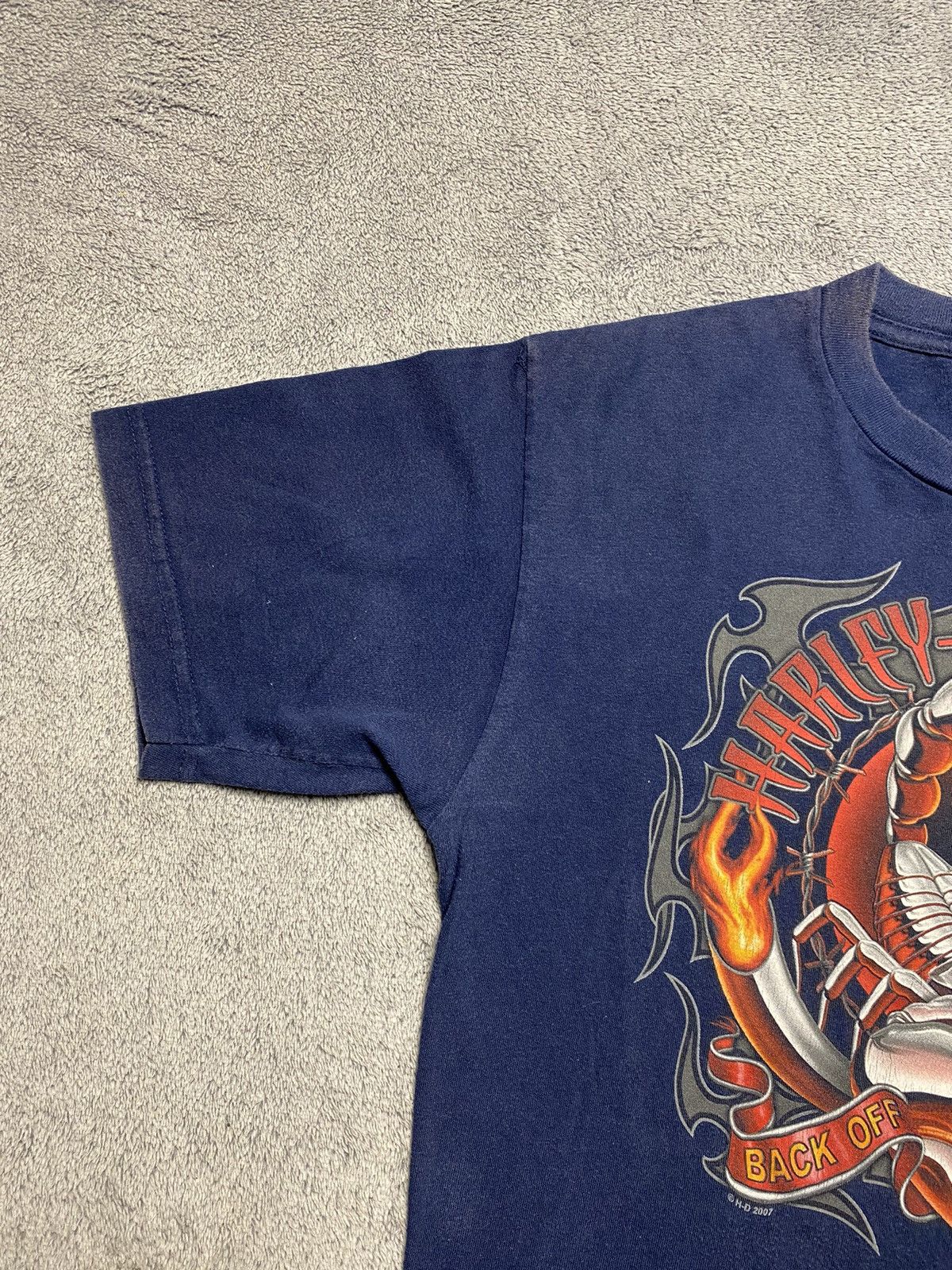 Harley Davidson Vintage 2007 Harley Davidson Scorpion tee Size US L / EU 52-54 / 3 - 7 Thumbnail