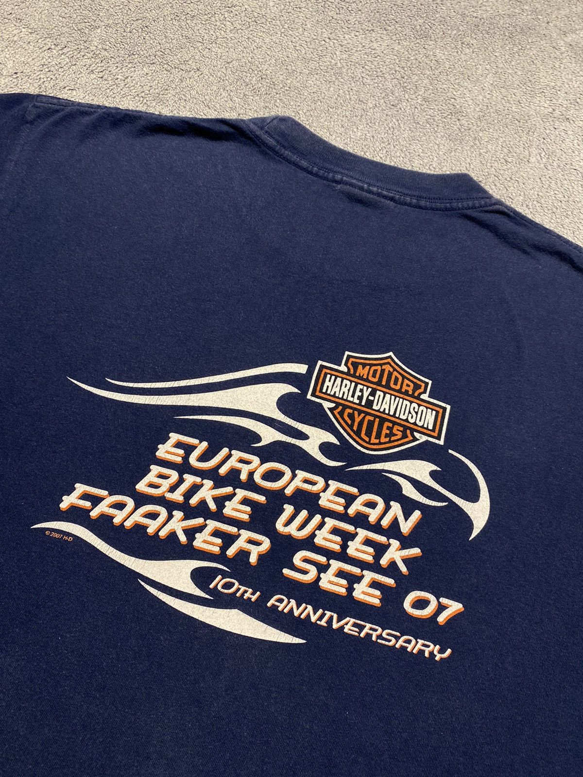 Harley Davidson Vintage 2007 Harley Davidson Scorpion tee Size US L / EU 52-54 / 3 - 9 Thumbnail