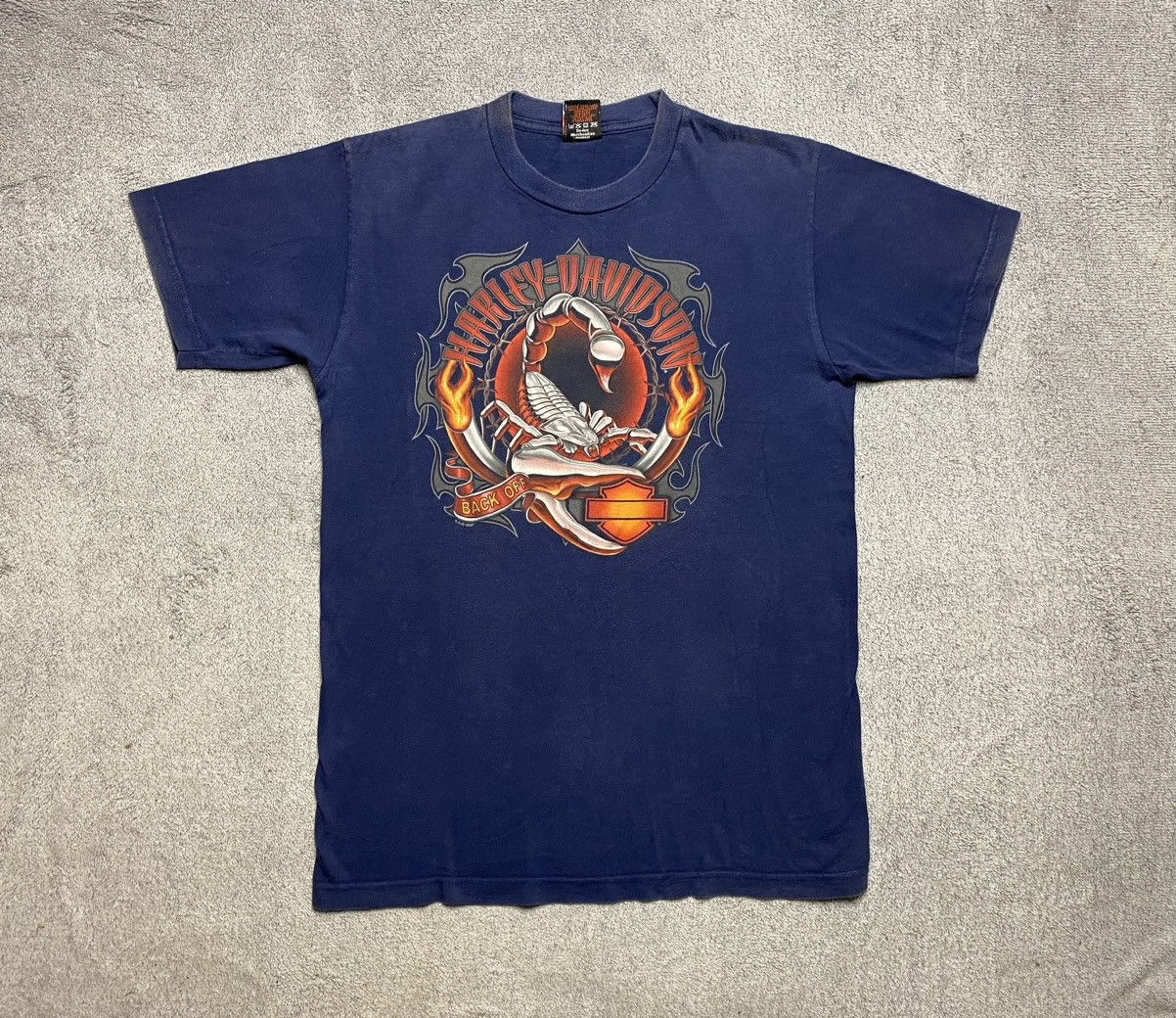 Harley Davidson Vintage 2007 Harley Davidson Scorpion tee Size US L / EU 52-54 / 3 - 2 Thumbnail