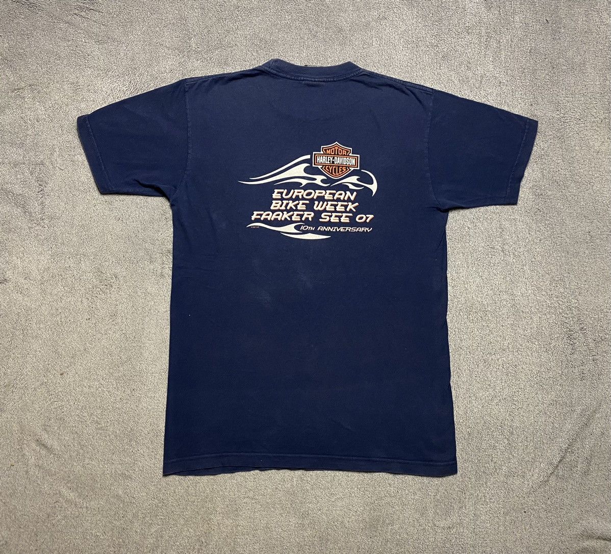 Harley Davidson Vintage 2007 Harley Davidson Scorpion tee Size US L / EU 52-54 / 3 - 8 Thumbnail
