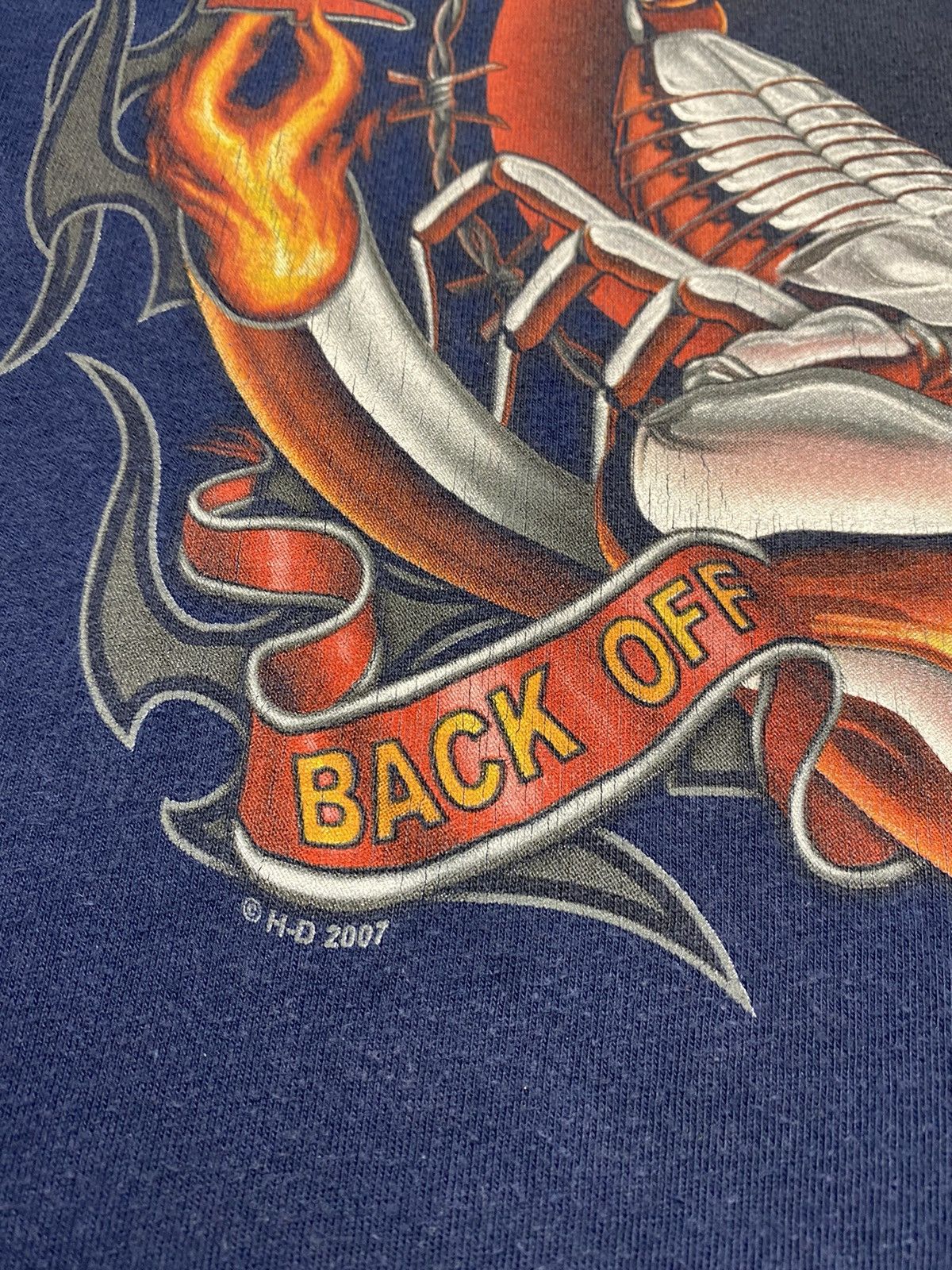 Harley Davidson Vintage 2007 Harley Davidson Scorpion tee Size US L / EU 52-54 / 3 - 3 Thumbnail
