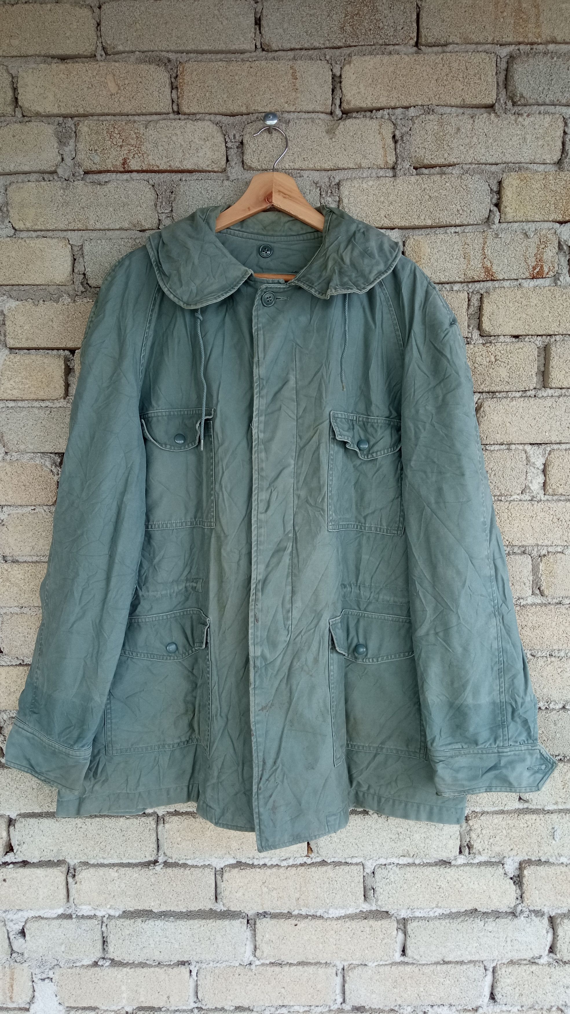image of US Air Force x USAF Vintage Military Usaf Jacket Mil-J-4883A Iberia Mfg Inc in Olive/Green (Size La