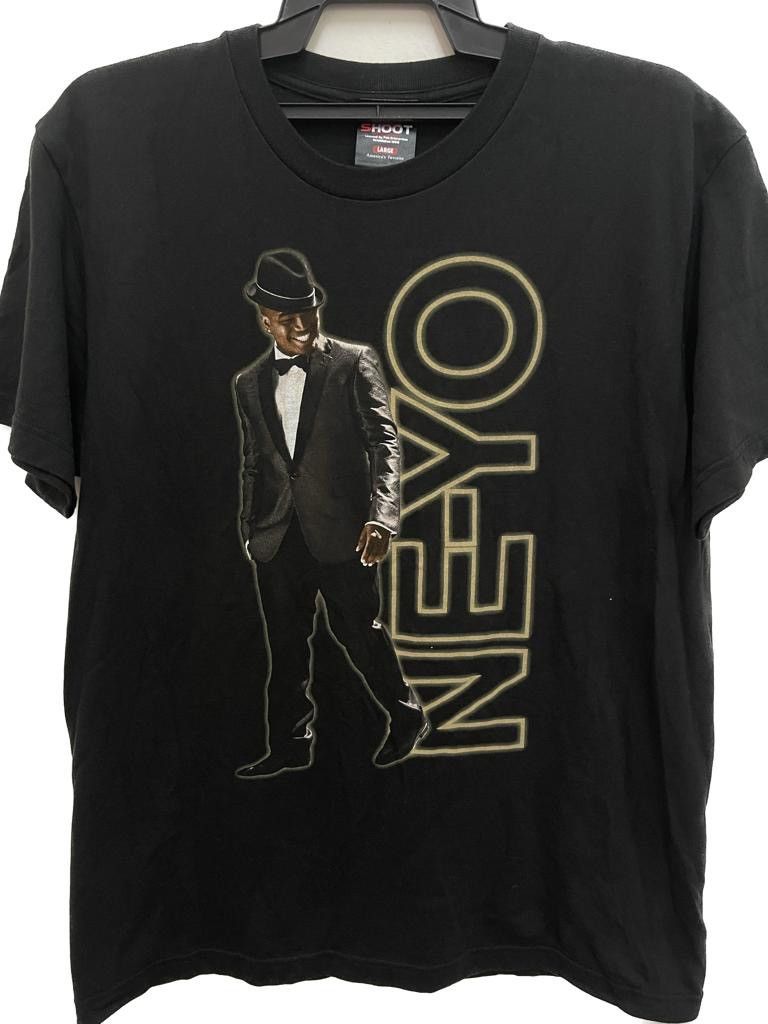 ne-yo 09 tour double sided print promo shirt