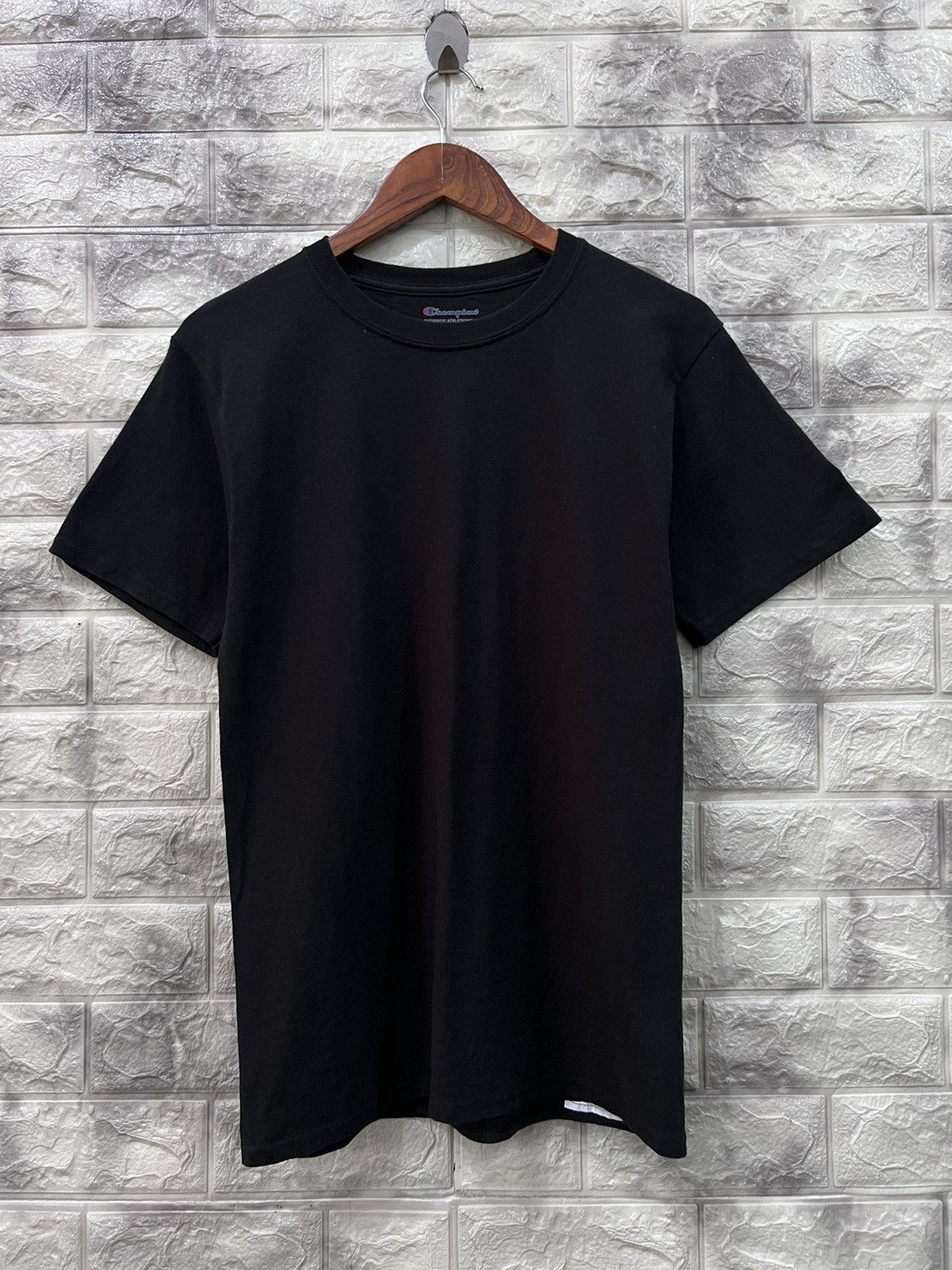 image of Champion Plan Black T-Shirt, Men's (Size Small)