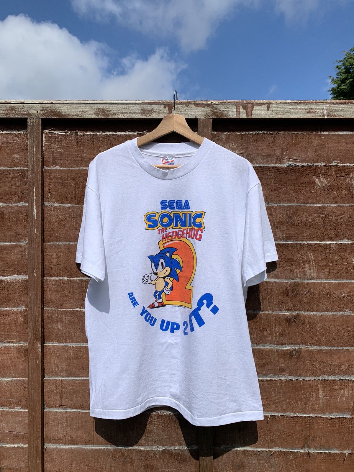 Vintage 1992 Sonic The Hedgehog 2 Promo Tee