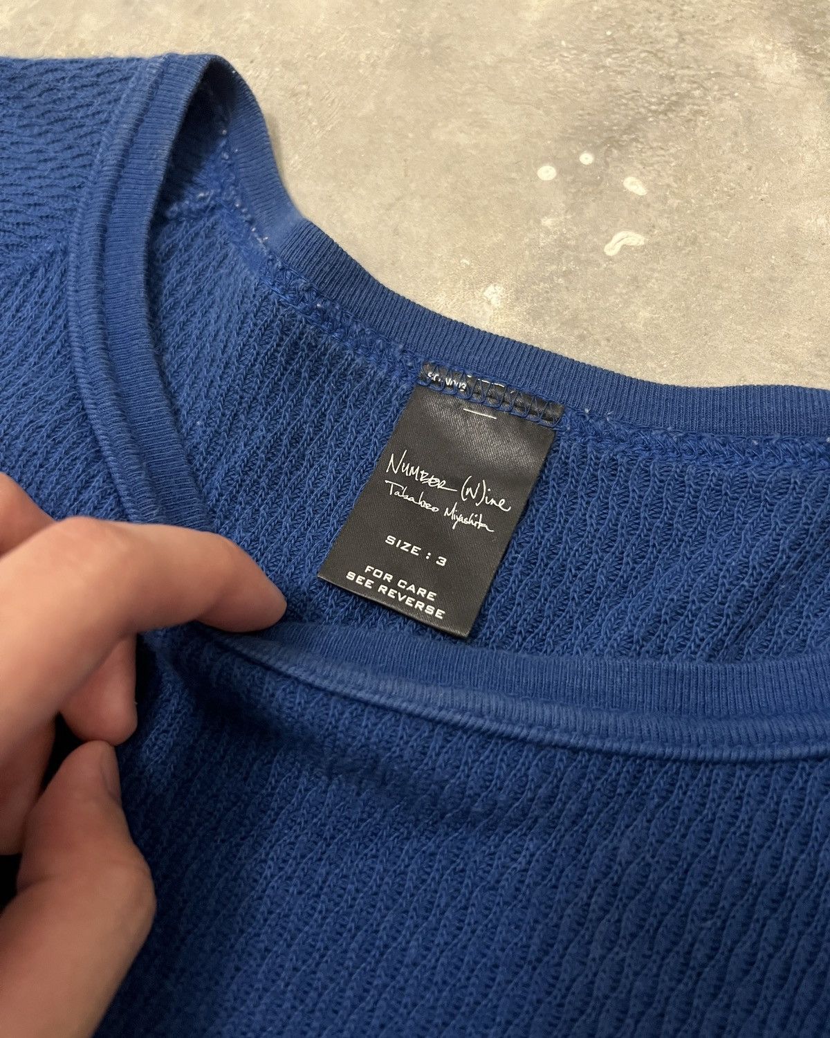 Number (N)ine Number (N)ine Kurt Cobain Waffle Knit Tee Size US S / EU 44-46 / 1 - 3 Thumbnail