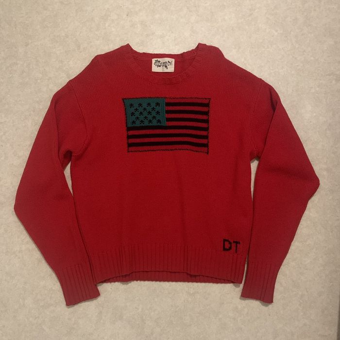 DENIM TEARS Denim Tears - Tyson Beckford Sweater (RED) | Grailed