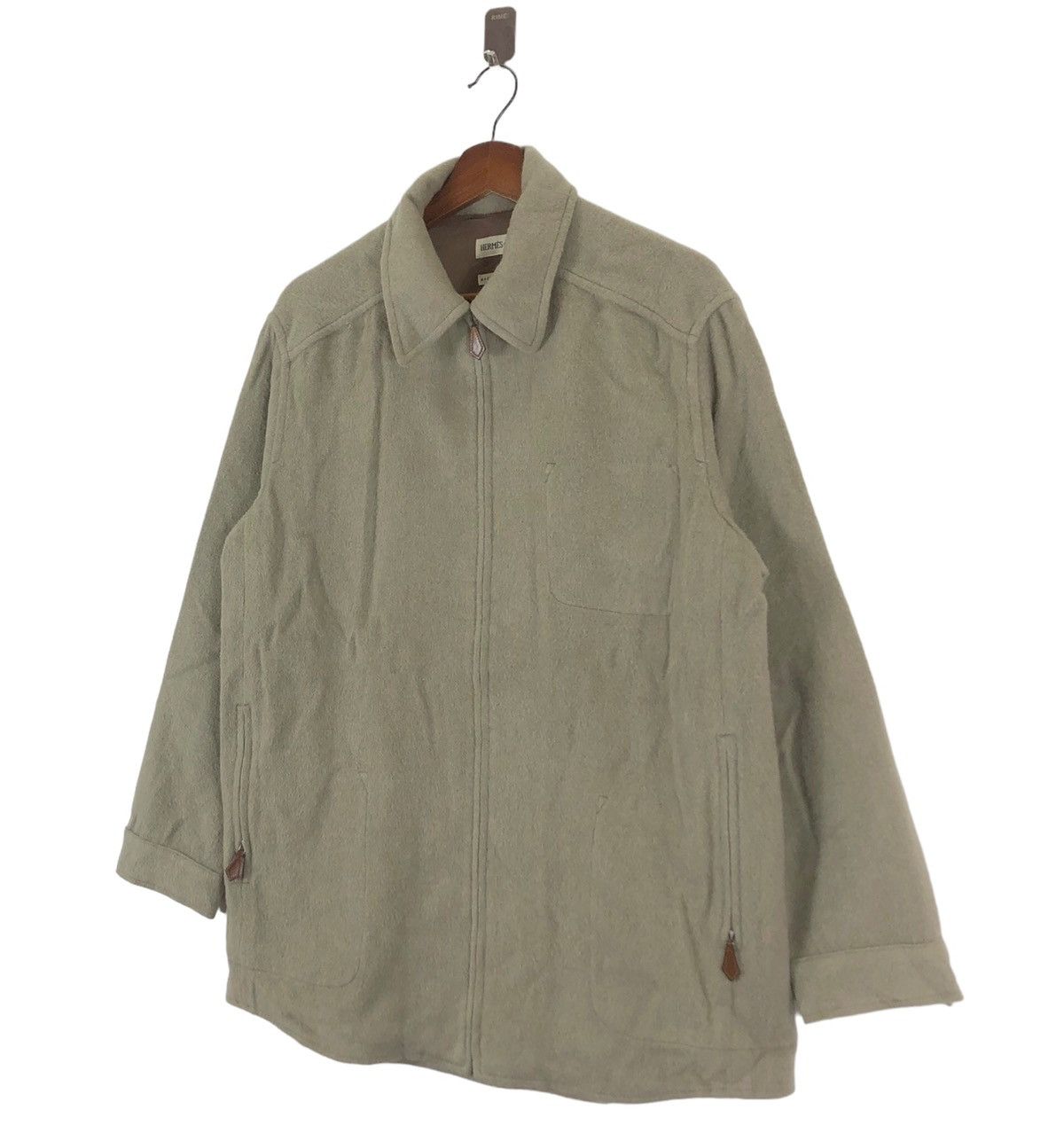 Hermes × Maison Margiela VINTAGE HERMES PARIS ZIPPER SWEATER JACKET Size US M / EU 48-50 / 2 - 2 Thumbnail