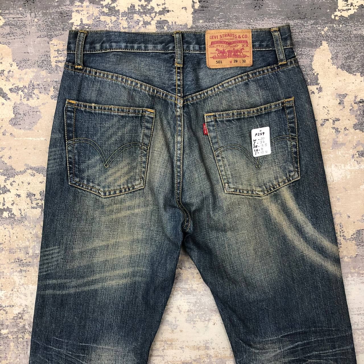 Levi's P259 LEVI'S 501 SLIMFIT DENIM JEANS Size US 30 / EU 46 - 4 Thumbnail