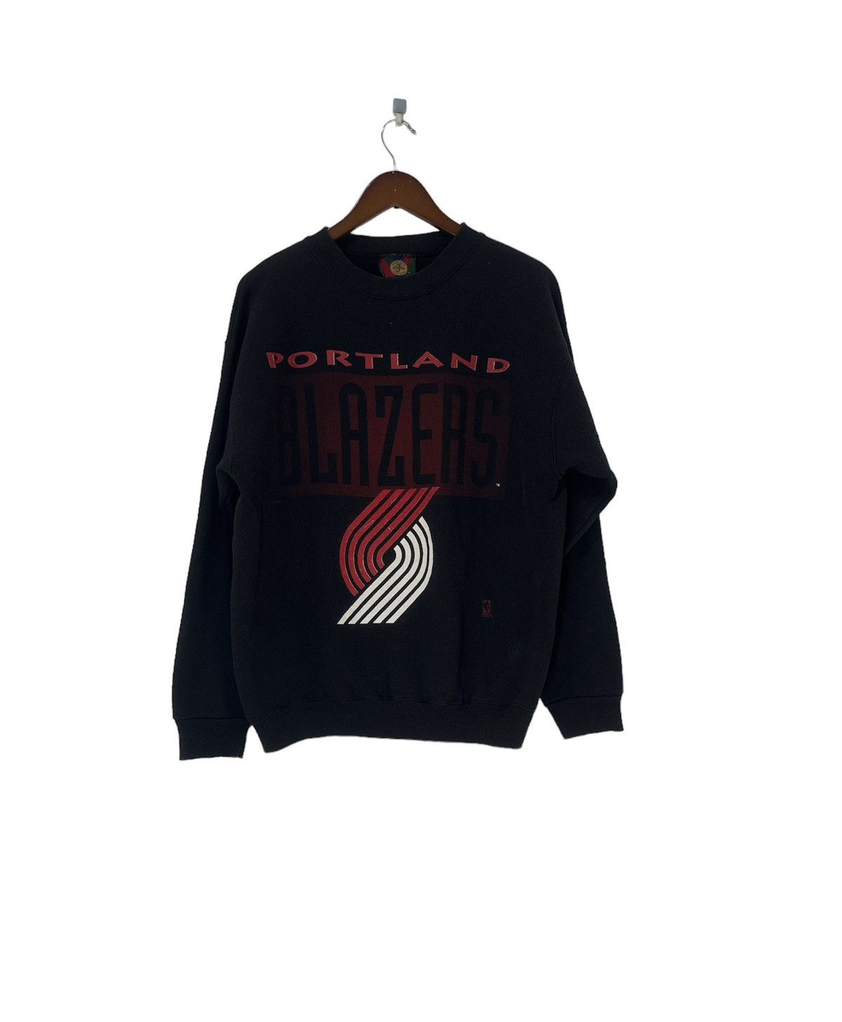 NBA × Vintage Vintage 90’s Portland Trail Blazers NBA Sweatshirt Big Logo Size US L / EU 52-54 / 3 - 1 Thumbnail