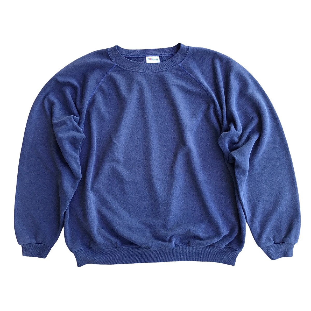 Hanes Hanes Navy Plain Vintage 1980s Crewneck Sweatshirt Size XL Size US XL / EU 56 / 4 - 1 Thumbnail