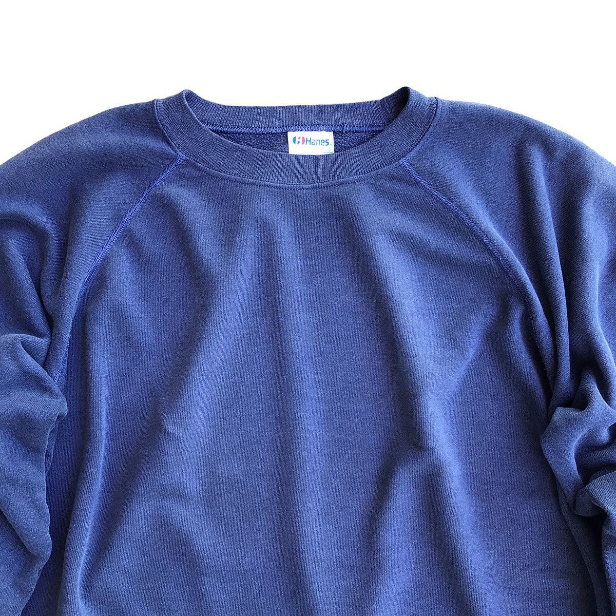 Hanes Hanes Navy Plain Vintage 1980s Crewneck Sweatshirt Size XL Size US XL / EU 56 / 4 - 3 Thumbnail