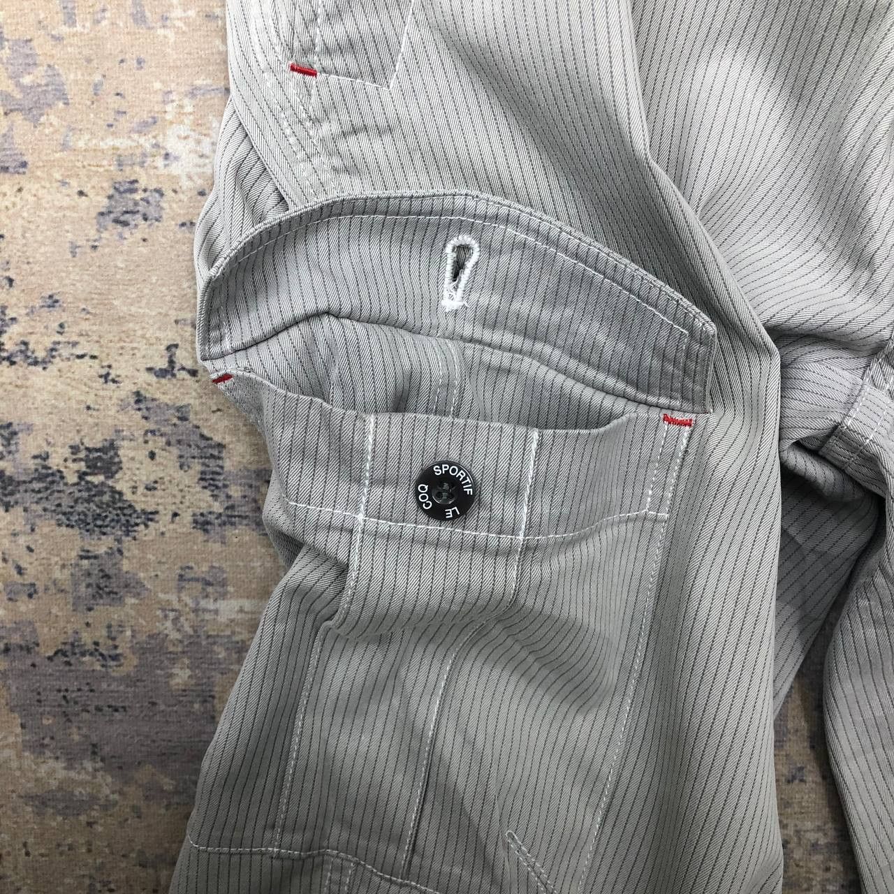 Japanese Brand × Le Coq Sportif P256 LE COQ SPORTIF X GOLF STRIPED CARGO PANTS Size US 32 / EU 48 - 7 Thumbnail