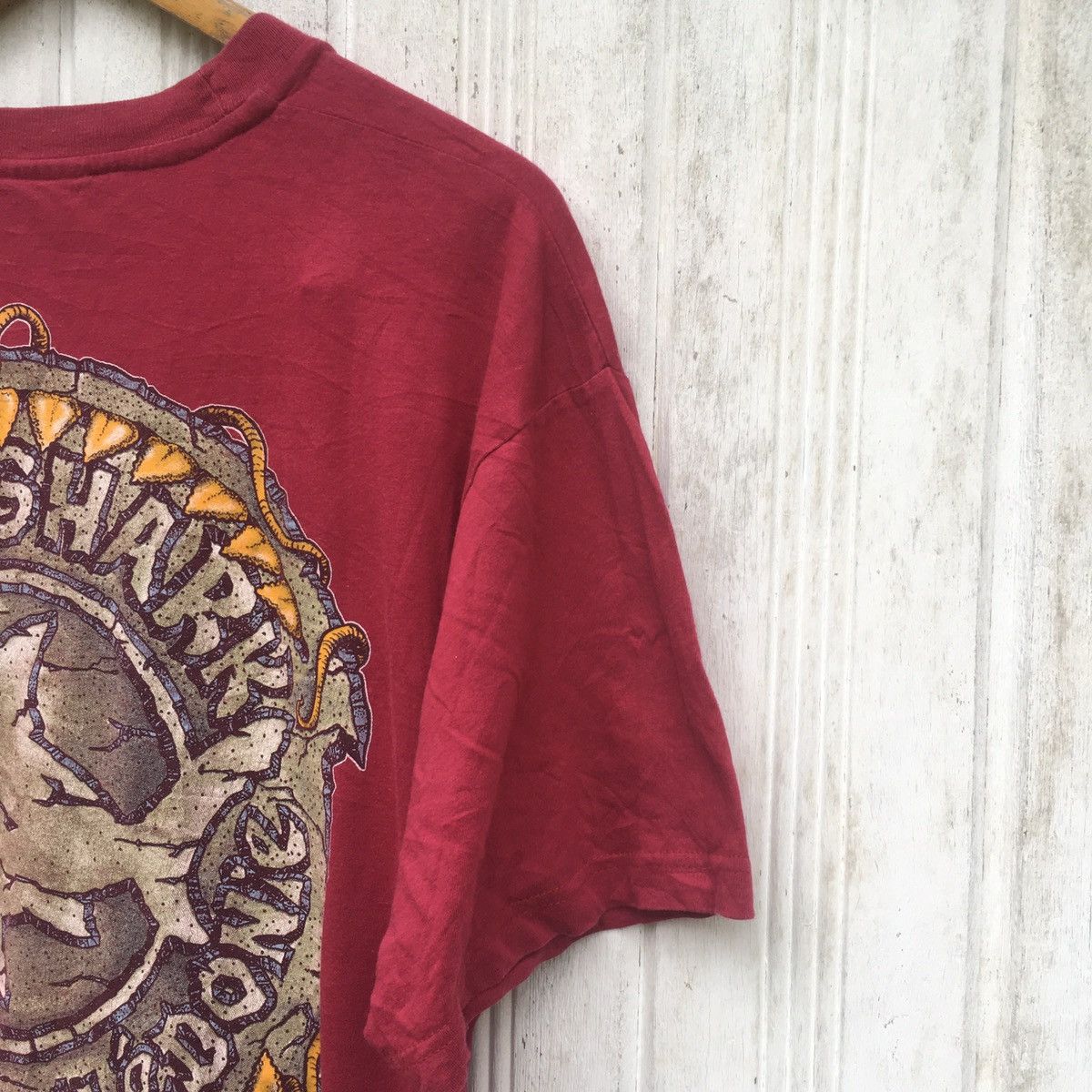 Vintage Vintage 90’s Devil Shark Nouvelle Caledonie Surf T shirt Size US L / EU 52-54 / 3 - 3 Thumbnail