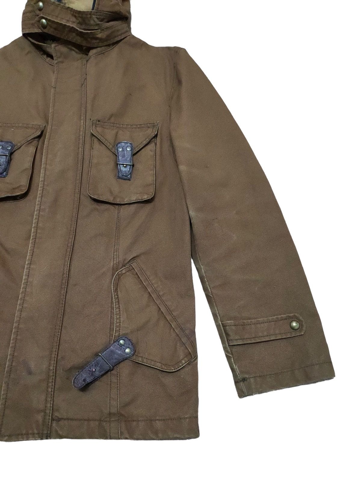PPFM Rare Design Vintage Brand PPFM Army M65 Fur Jacket 1990s Size US M / EU 48-50 / 2 - 4 Thumbnail