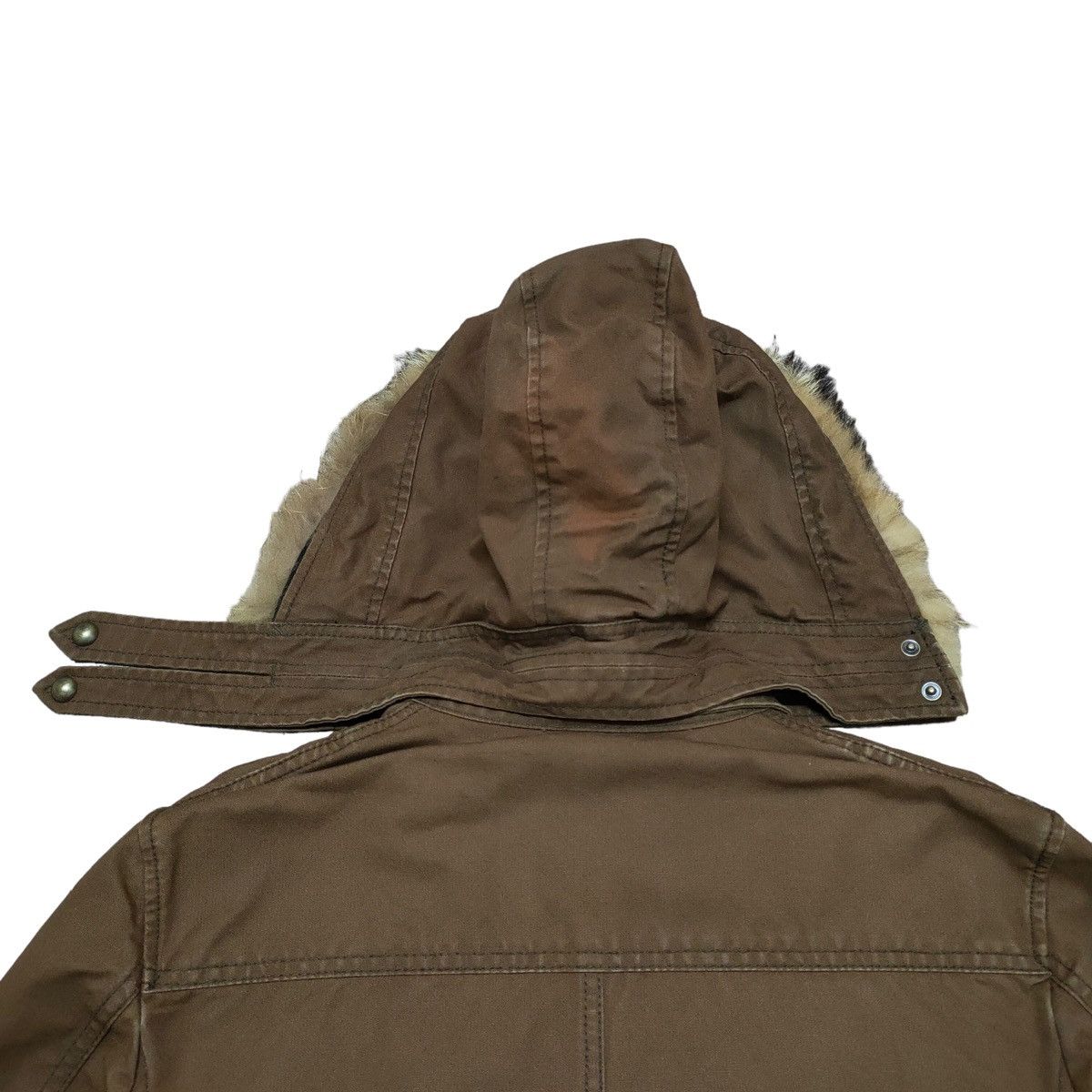 PPFM Rare Design Vintage Brand PPFM Army M65 Fur Jacket 1990s Size US M / EU 48-50 / 2 - 5 Thumbnail