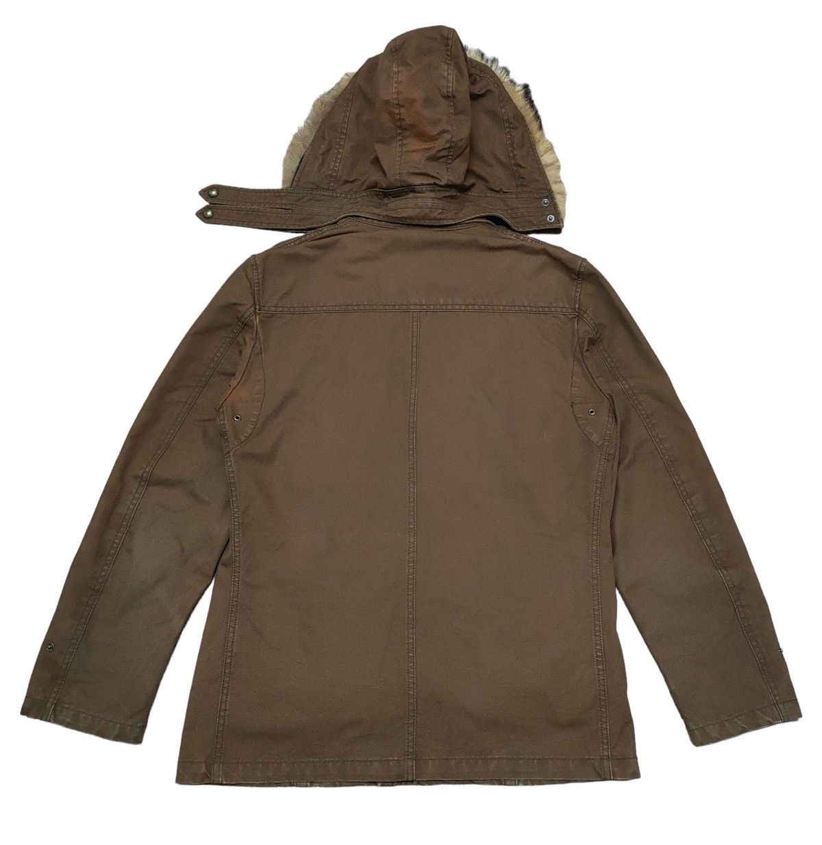 PPFM Rare Design Vintage Brand PPFM Army M65 Fur Jacket 1990s Size US M / EU 48-50 / 2 - 2 Thumbnail