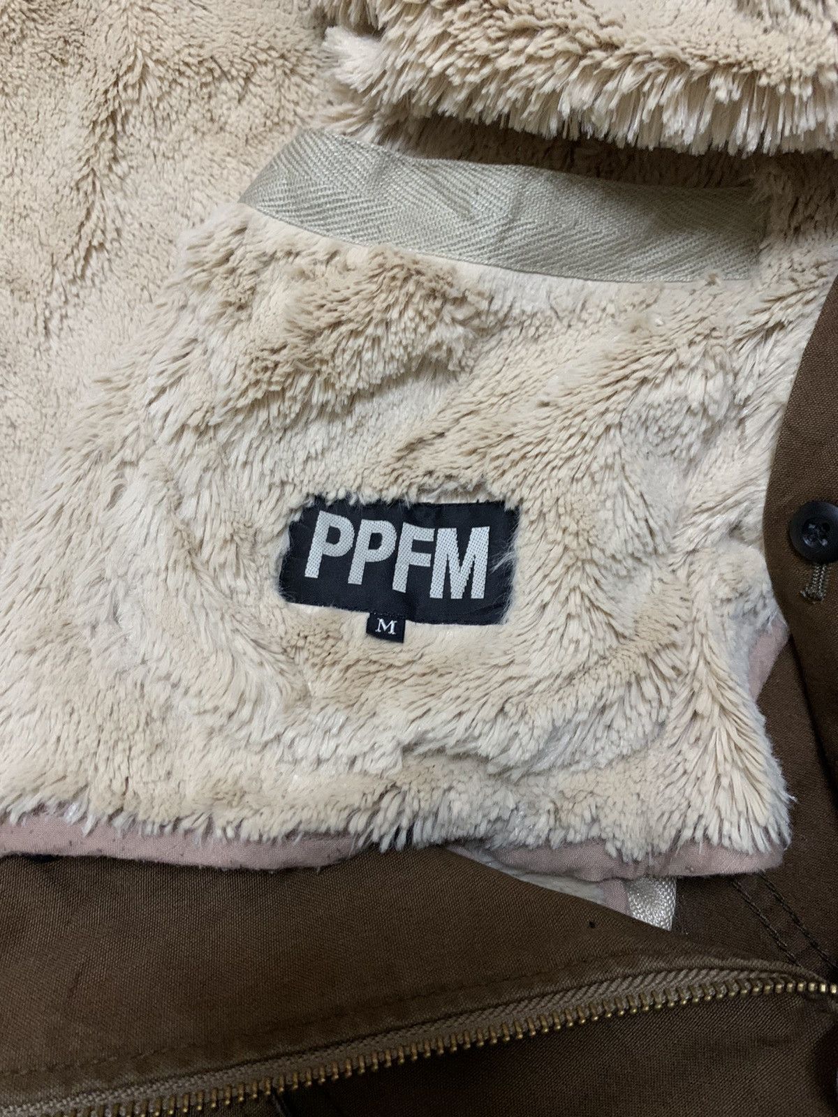 PPFM Rare Design Vintage Brand PPFM Army M65 Fur Jacket 1990s Size US M / EU 48-50 / 2 - 7 Thumbnail