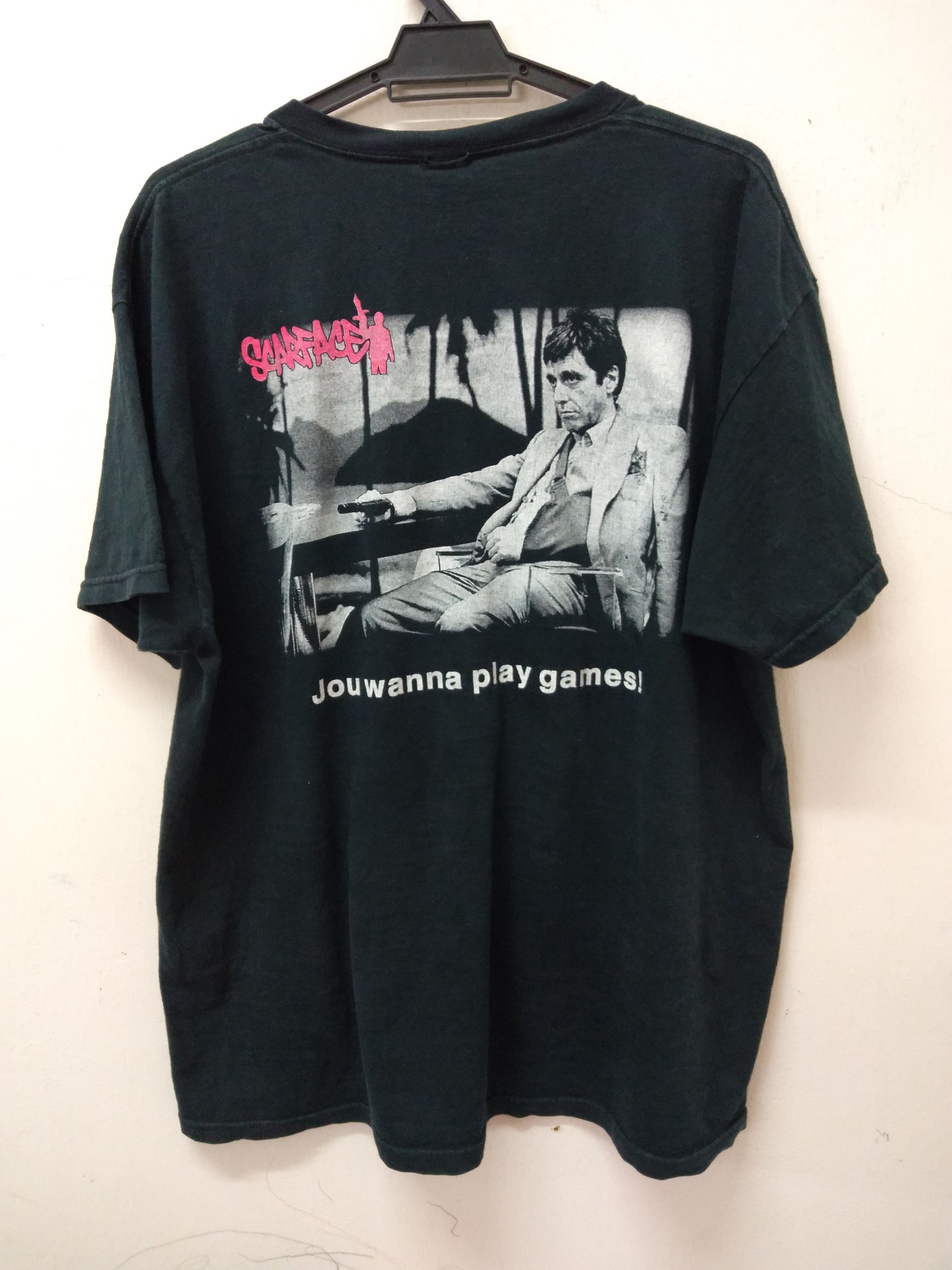 image of Movie Scarface T-Shirt in Black, Men's (Size XL)