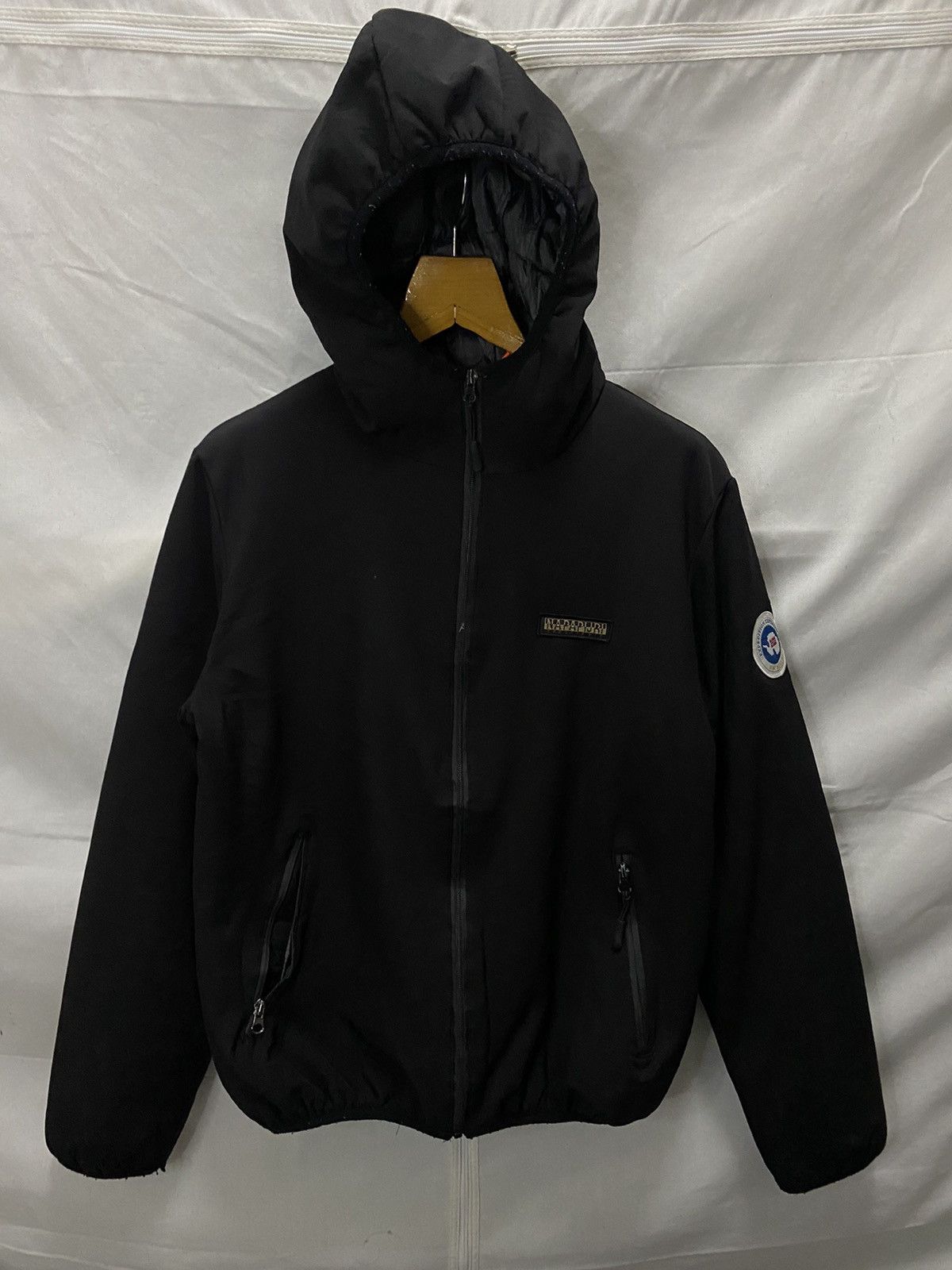 Napapijri Napapijri Puffer Jacket Hoodie Black Size US XL / EU 56 / 4 - 1 Thumbnail